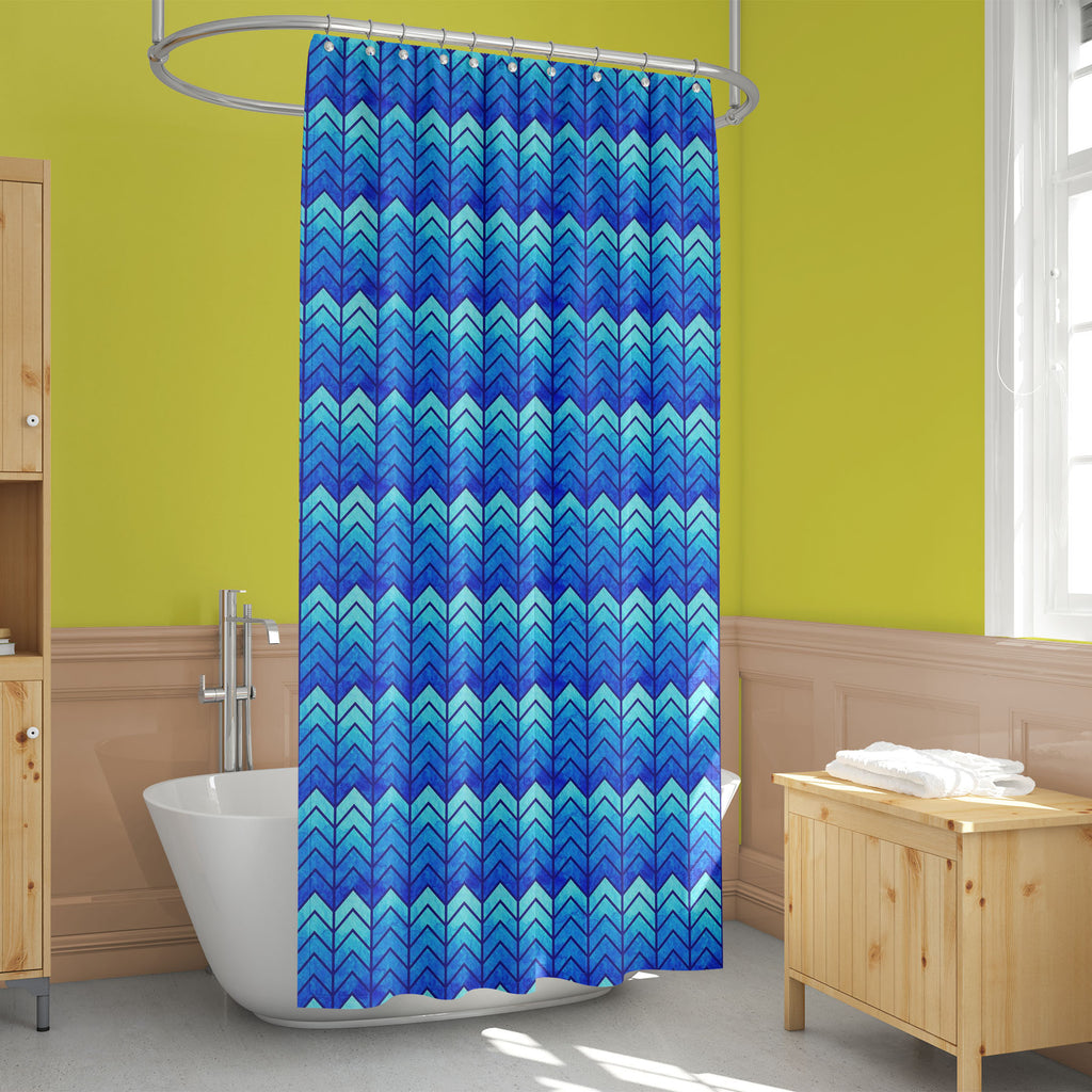 Watercolor Chevron Art Washable Waterproof Shower Curtain-Shower Curtains-CUR_SH_EL-IC 5007886 IC 5007886, Abstract Expressionism, Abstracts, Ancient, Art and Paintings, Chevron, Decorative, Digital, Digital Art, Fashion, Geometric, Geometric Abstraction, Graphic, Historical, Illustrations, Medieval, Modern Art, Patterns, Retro, Semi Abstract, Signs, Signs and Symbols, Stripes, Triangles, Vintage, Watercolour, watercolor, art, washable, waterproof, shower, curtain, abstract, artistic, artwork, backdrop, bac