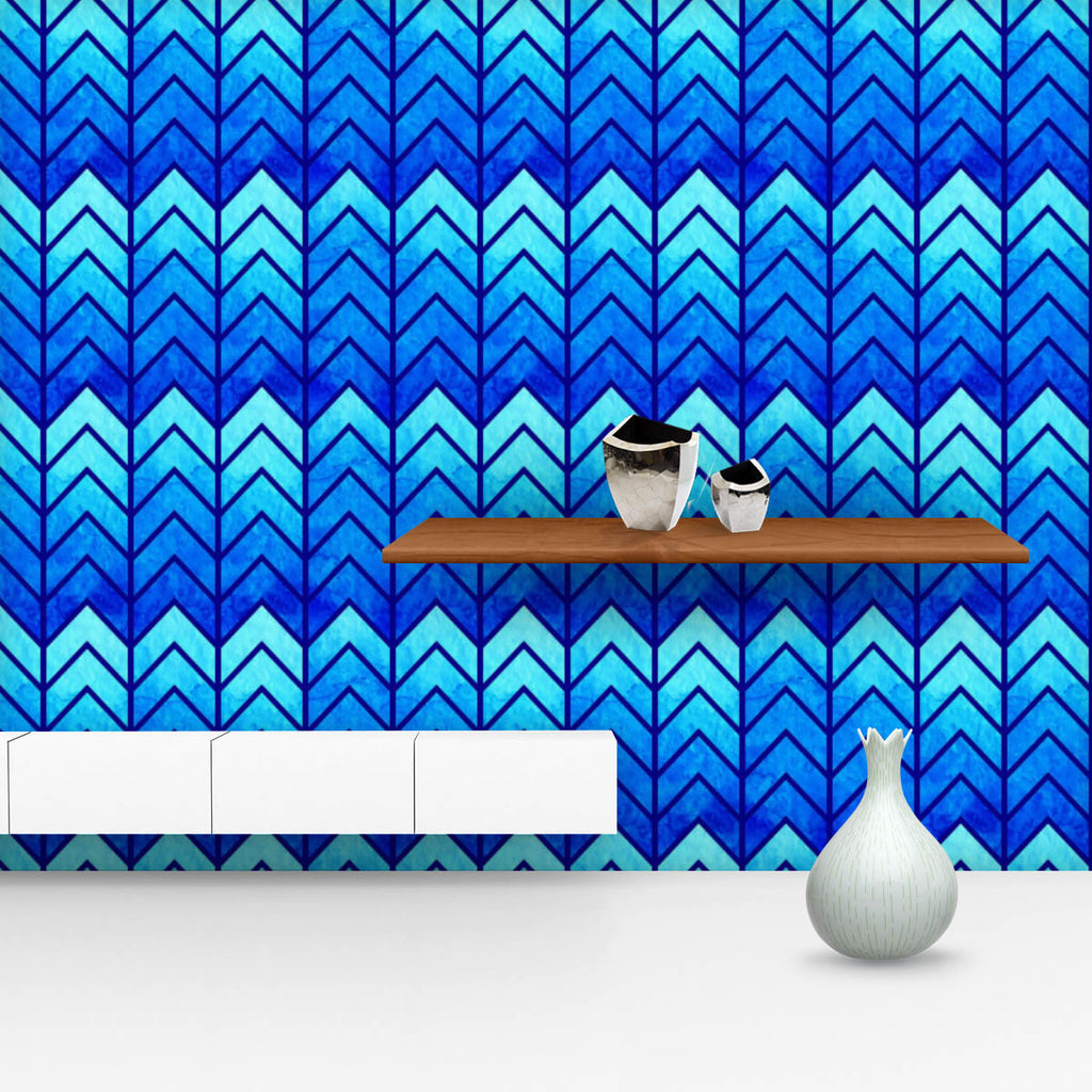 Watercolor Chevron Art Wallpaper Roll-Wallpapers Peel & Stick-WAL_PA-IC 5007886 IC 5007886, Abstract Expressionism, Abstracts, Ancient, Art and Paintings, Chevron, Decorative, Digital, Digital Art, Fashion, Geometric, Geometric Abstraction, Graphic, Historical, Illustrations, Medieval, Modern Art, Patterns, Retro, Semi Abstract, Signs, Signs and Symbols, Stripes, Triangles, Vintage, Watercolour, watercolor, art, wallpaper, roll, abstract, artistic, artwork, backdrop, background, blue, color, concept, corpor