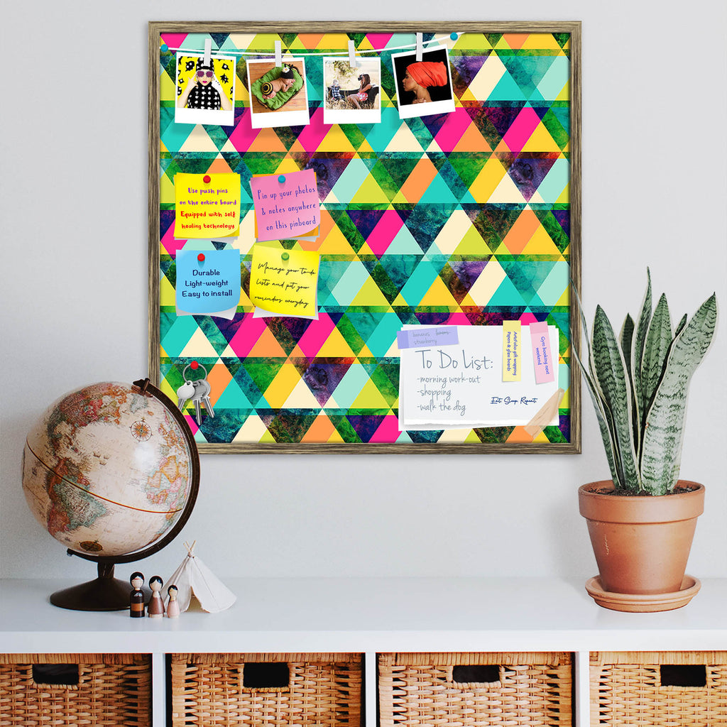 Hipster Triangles D1 Bulletin Board Notice Pin Board Soft Board | Framed-Bulletin Boards Framed-BLB_FR-IC 5007890 IC 5007890, Abstract Expressionism, Abstracts, Art and Paintings, Digital, Digital Art, Drawing, Eygptian, Fantasy, Fashion, Geometric, Geometric Abstraction, Graphic, Grid Art, Hipster, Illustrations, Modern Art, Patterns, Retro, Semi Abstract, Signs, Signs and Symbols, Space, Triangles, Watercolour, d1, bulletin, board, notice, pin, soft, framed, pattern, abstract, art, background, card, color