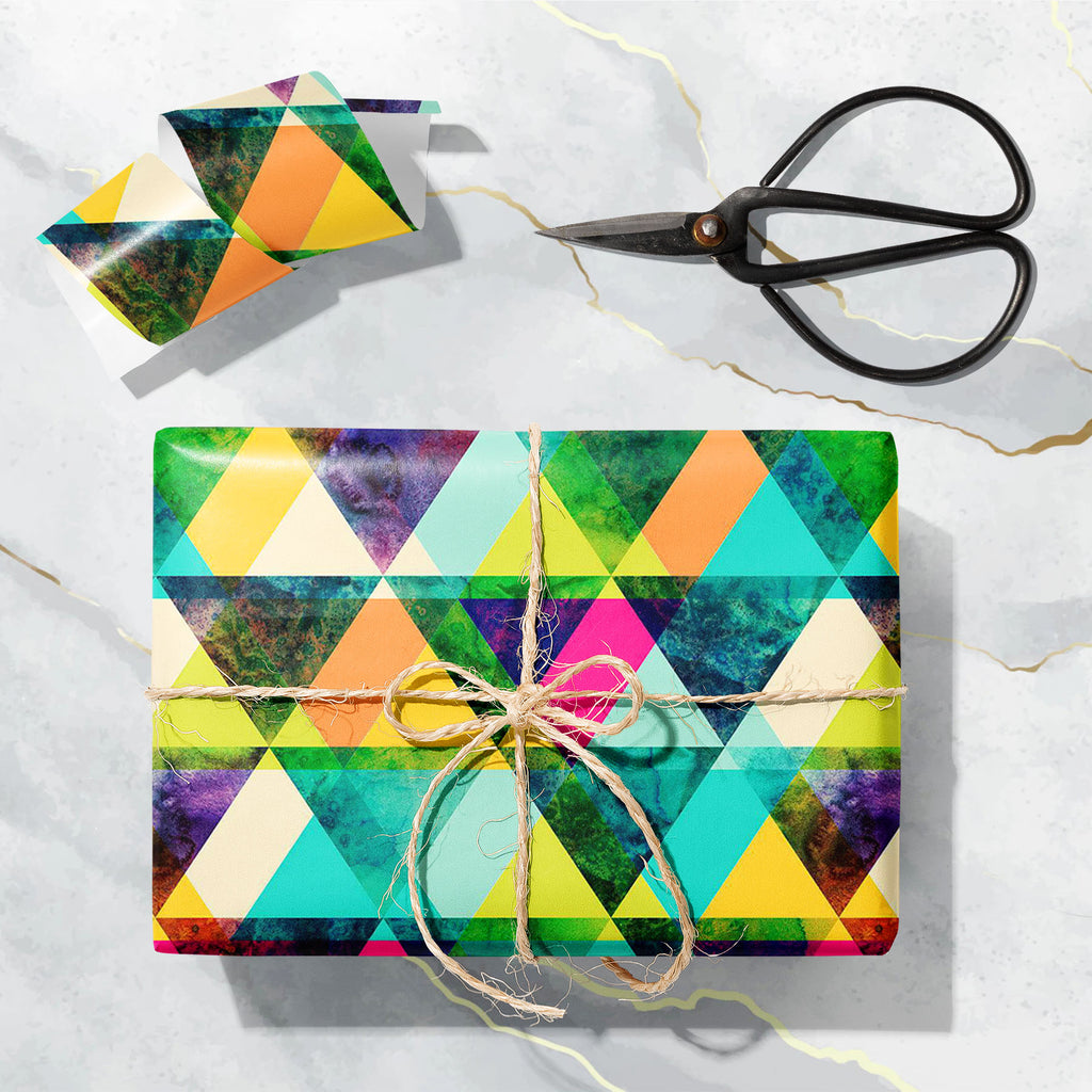 Hipster Triangles D1 Art & Craft Gift Wrapping Paper-Wrapping Papers-WRP_PP-IC 5007890 IC 5007890, Abstract Expressionism, Abstracts, Art and Paintings, Digital, Digital Art, Drawing, Eygptian, Fantasy, Fashion, Geometric, Geometric Abstraction, Graphic, Grid Art, Hipster, Illustrations, Modern Art, Patterns, Retro, Semi Abstract, Signs, Signs and Symbols, Space, Triangles, Watercolour, d1, art, craft, gift, wrapping, paper, pattern, abstract, background, card, color, colorful, cosmic, design, drips, endles