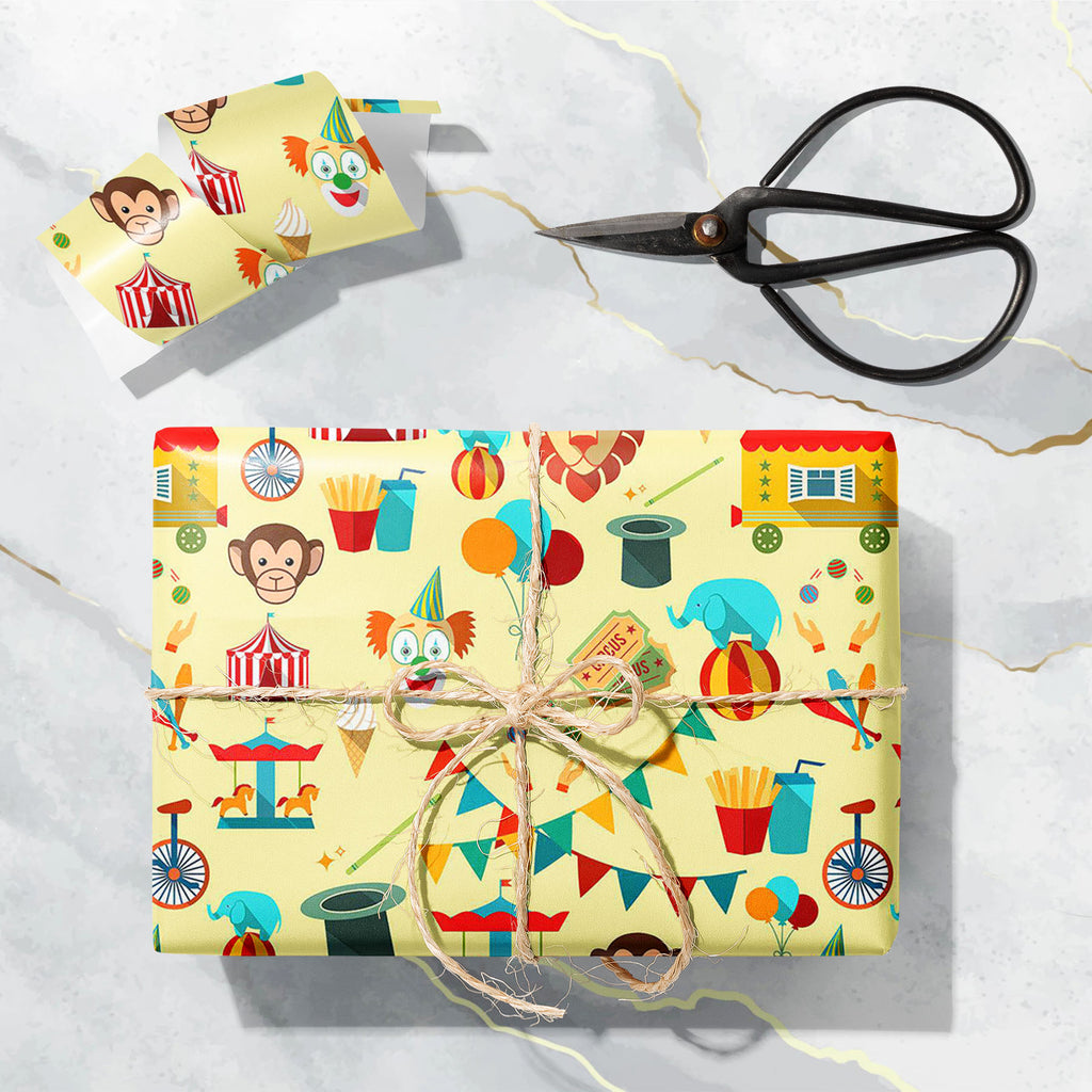 Circus Chapiteau Tent With Clown Art & Craft Gift Wrapping Paper-Wrapping Papers-WRP_PP-IC 5007897 IC 5007897, Ancient, Animals, Bikes, Books, Cuisine, Decorative, Entertainment, Flags, Food, Food and Beverage, Food and Drink, Historical, Illustrations, Medieval, Patterns, Signs, Signs and Symbols, Vintage, circus, chapiteau, tent, with, clown, art, craft, gift, wrapping, paper, amusement, animal, background, ball, balloon, bicycle, bike, cannon, caravan, carnival, color, cover, design, elephant, fastfood, 