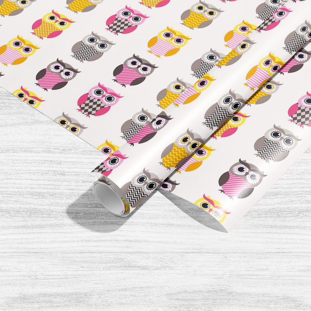 Owl Cartoon Art & Craft Gift Wrapping Paper-Wrapping Papers-WRP_PP-IC 5007905 IC 5007905, Animals, Animated Cartoons, Art and Paintings, Baby, Birds, Caricature, Cartoons, Chevron, Children, Circle, Digital, Digital Art, Geometric, Geometric Abstraction, Graphic, Illustrations, Kids, Love, Nature, Patterns, Romance, Scenic, Signs, Signs and Symbols, owl, cartoon, art, craft, gift, wrapping, paper, nursery, owls, adorable, animal, backdrop, bird, card, childhood, childlike, clipart, colorful, cute, decoratio