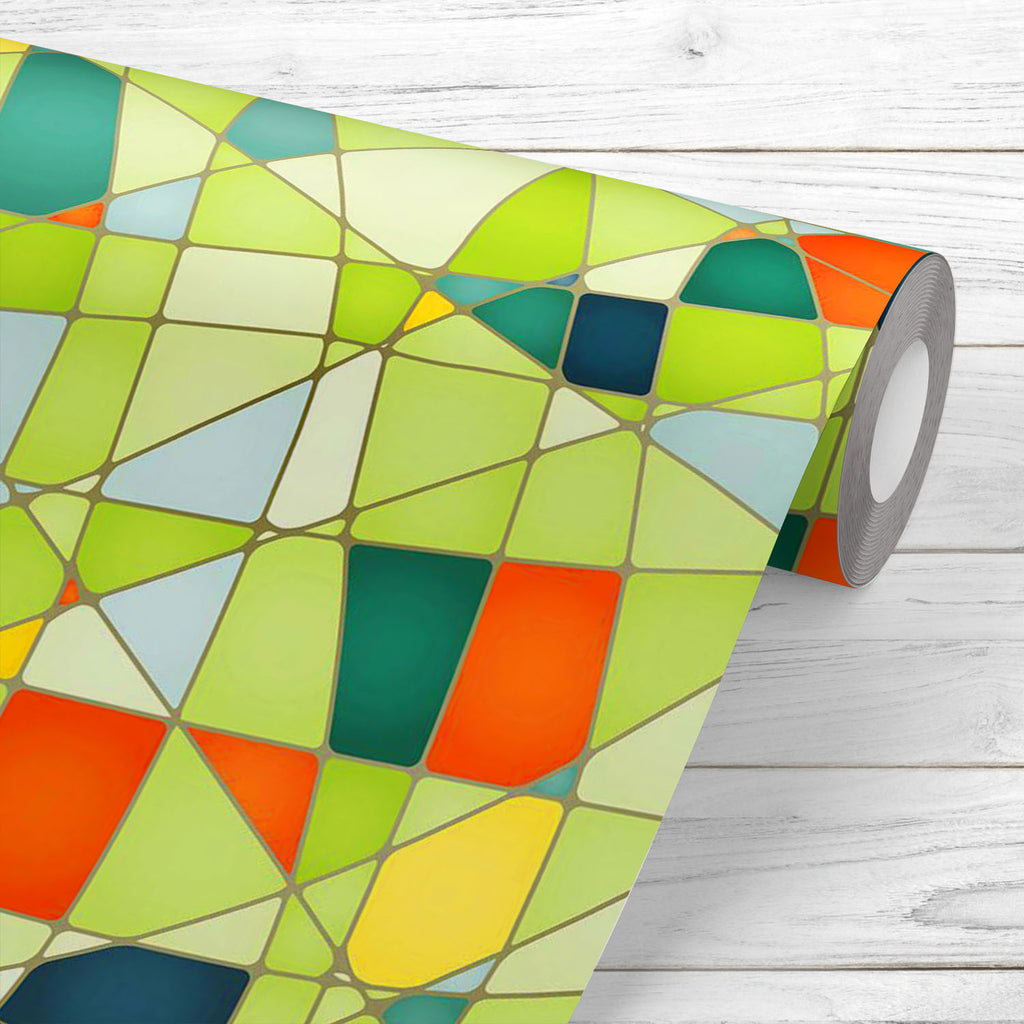 Abstract Mosaic Wallpaper Roll - Wallpapers Peel & Stick - ArtzFolio.com