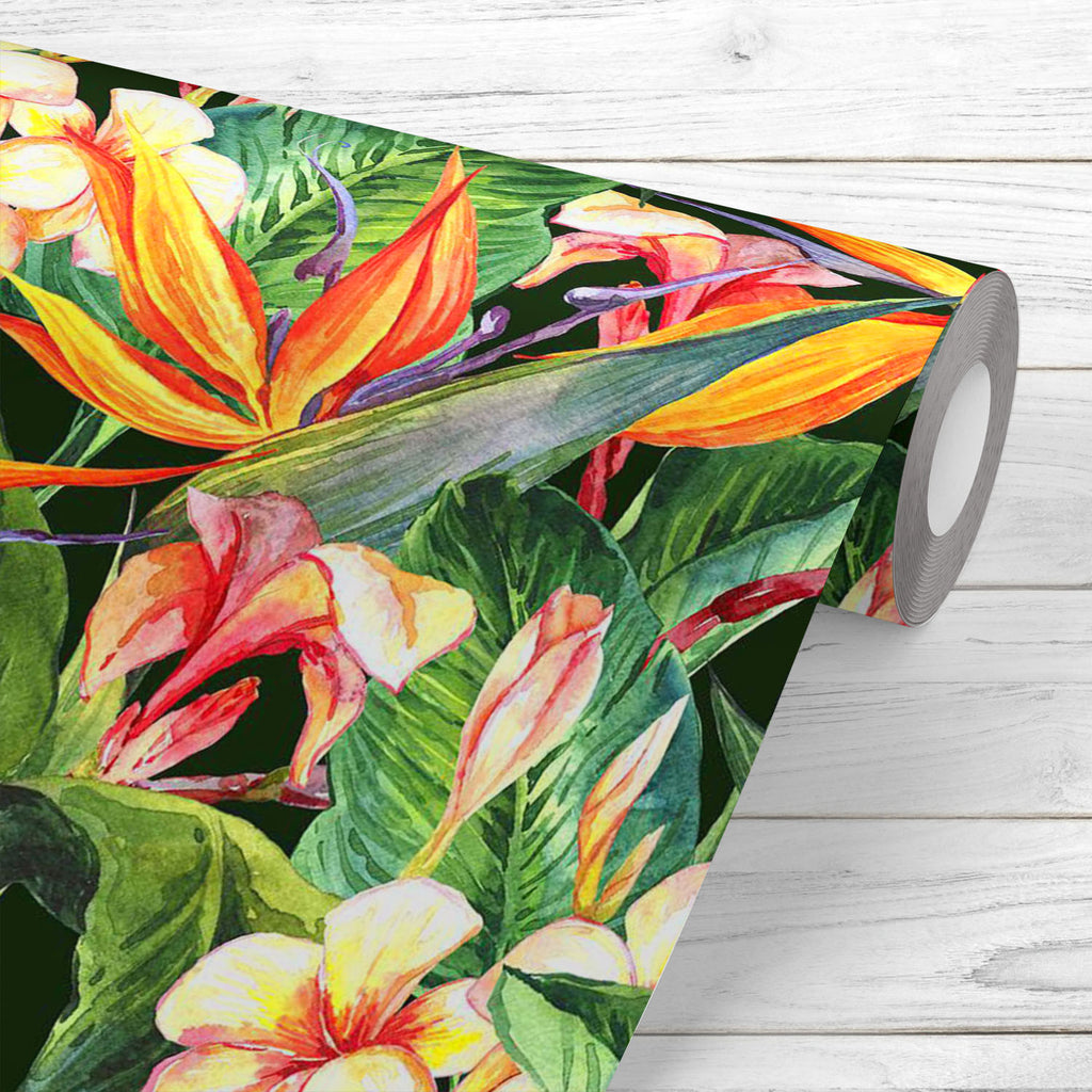 Tropical Pattern With Exotic Flowers D1 Wallpaper Roll-Wallpapers Peel & Stick-WAL_PA-IC 5007927 IC 5007927, Ancient, Botanical, Floral, Flowers, Hawaiian, Historical, Medieval, Nature, Patterns, Tropical, Vintage, Watercolour, pattern, with, exotic, d1, wallpaper, roll, blossom, butterfly, flower, green, hawaii, hibiscus, leaf, natural, ornament, palm, petal, seamless, spring, summer, watercolor, yellow, artzfolio, wallpapers for bedroom, wall papers full sheet for living room, wallpapers for home, pvc wal