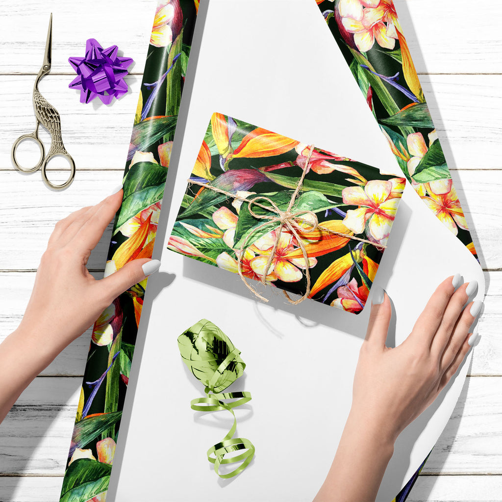 Tropical Pattern With Exotic Flowers D1 Art & Craft Gift Wrapping Paper-Wrapping Papers-WRP_PP-IC 5007927 IC 5007927, Ancient, Botanical, Floral, Flowers, Hawaiian, Historical, Medieval, Nature, Patterns, Tropical, Vintage, Watercolour, pattern, with, exotic, d1, art, craft, gift, wrapping, paper, blossom, butterfly, flower, green, hawaii, hibiscus, leaf, natural, ornament, palm, petal, seamless, spring, summer, wallpaper, watercolor, yellow, artzfolio, wrapping paper, gift wrapping paper, gift wrapping, bi