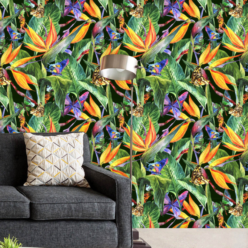 Tropical Pattern With Exotic Flowers D3 Wallpaper Roll-Wallpapers Peel & Stick-WAL_PA-IC 5007929 IC 5007929, Ancient, Botanical, Floral, Flowers, Hawaiian, Historical, Medieval, Nature, Patterns, Tropical, Vintage, Watercolour, pattern, with, exotic, d3, wallpaper, roll, flower, blossom, butterfly, green, hawaii, hibiscus, leaf, natural, ornament, palm, petal, seamless, spring, summer, watercolor, yellow, artzfolio, wallpapers for bedroom, wall papers full sheet for living room, wallpapers for home, pvc wal