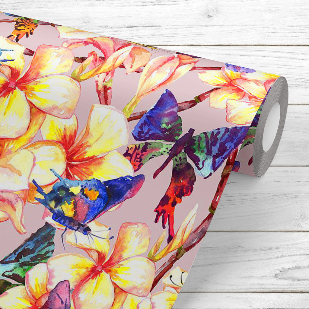 Tropical Pattern With Exotic Flowers D4 Wallpaper Roll-Wallpapers Peel & Stick-WAL_PA-IC 5007930 IC 5007930, Ancient, Botanical, Floral, Flowers, Hawaiian, Historical, Medieval, Nature, Patterns, Tropical, Vintage, Watercolour, pattern, with, exotic, d4, wallpaper, roll, background, blossom, butterfly, flower, green, hawaii, hibiscus, leaf, natural, ornament, palm, petal, seamless, spring, summer, watercolor, yellow, artzfolio, wallpapers for bedroom, wall papers full sheet for living room, wallpapers for h