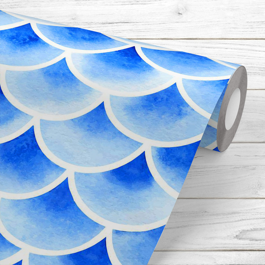 Retro Fish Scales Wallpaper Roll-Wallpapers Peel & Stick-WAL_PA-IC 5007939 IC 5007939, Abstract Expressionism, Abstracts, Ancient, Art and Paintings, Asian, Chinese, Circle, Culture, Decorative, Ethnic, Fashion, Geometric, Geometric Abstraction, Historical, Illustrations, Japanese, Medieval, Modern Art, Patterns, Retro, Semi Abstract, Signs, Signs and Symbols, Stripes, Traditional, Tribal, Vintage, Watercolour, World Culture, fish, scales, wallpaper, roll, pattern, japan, scale, tile, abstract, art, backdro