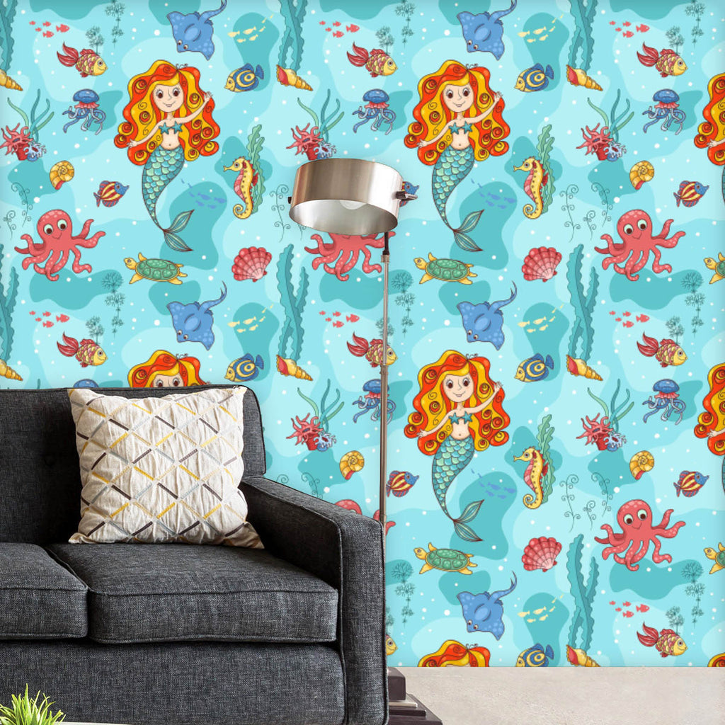 Cartoon Mermaid D2 Wallpaper Roll-Wallpapers Peel & Stick-WAL_PA-IC 5007941 IC 5007941, Animals, Animated Cartoons, Art and Paintings, Caricature, Cartoons, Illustrations, Mermaid, Nature, Paintings, Patterns, Scenic, Tropical, Wildlife, cartoon, d2, wallpaper, roll, cute, girl, aquatic, blue, bright, bubble, characters, climate, cockleshell, colored, coral, deep, discovery, diving, fish, fishing, freshwater, goldfish, horse, jellyfish, life, mammal, painting, pattern, red, saltwater, sea, seamless, seascap