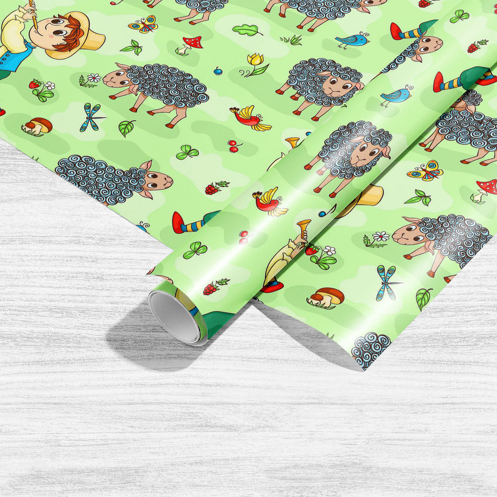 Cartoon Shepherd Boy Art & Craft Gift Wrapping Paper-Wrapping Papers-WRP_PP-IC 5007943 IC 5007943, Animals, Animated Cartoons, Art and Paintings, Birds, Botanical, Business, Caricature, Cartoons, Culture, Drawing, Ethnic, Floral, Flowers, Illustrations, Music, Music and Dance, Music and Musical Instruments, Nature, Paintings, Patterns, Pets, Rural, Scenic, Signs and Symbols, Symbols, Traditional, Tribal, World Culture, cartoon, shepherd, boy, art, craft, gift, wrapping, paper, activity, bird, butterfly, cha
