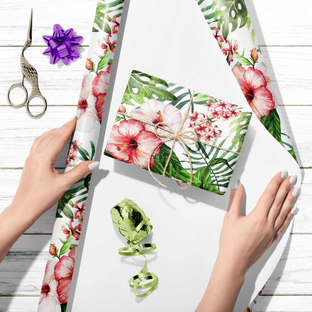 Exotic Nature Leaves & Flowers D2 Art & Craft Gift Wrapping Paper-Wrapping Papers-WRP_PP-IC 5007947 IC 5007947, Abstract Expressionism, Abstracts, Ancient, Art and Paintings, Black, Black and White, Botanical, Drawing, Fashion, Floral, Flowers, Hawaiian, Historical, Illustrations, Medieval, Nature, Paintings, Patterns, Scenic, Semi Abstract, Signs, Signs and Symbols, Tropical, Vintage, Watercolour, White, exotic, leaves, d2, art, craft, gift, wrapping, paper, flower, palm, palms, tree, hawaii, hibiscus, tre
