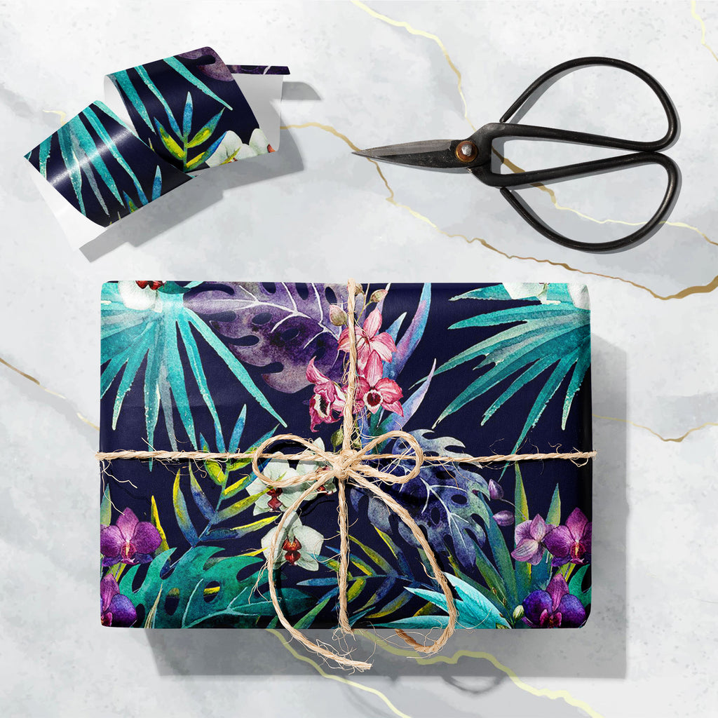 Exotic Nature Leaves & Flowers D3 Art & Craft Gift Wrapping Paper-Wrapping Papers-WRP_PP-IC 5007948 IC 5007948, Abstract Expressionism, Abstracts, Ancient, Art and Paintings, Black, Black and White, Botanical, Drawing, Fashion, Floral, Flowers, Hawaiian, Historical, Illustrations, Medieval, Nature, Paintings, Patterns, Scenic, Semi Abstract, Signs, Signs and Symbols, Tropical, Vintage, Watercolour, White, exotic, leaves, d3, art, craft, gift, wrapping, paper, orchid, jungle, orchids, abstract, allover, aloh