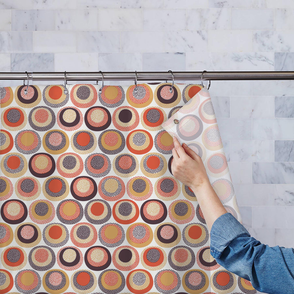 Cute Doodle Dots Washable Waterproof Shower Curtain-Shower Curtains-CUR_SH_EL-IC 5007954 IC 5007954, Abstract Expressionism, Abstracts, Art and Paintings, Circle, Digital, Digital Art, Dots, Drawing, Fashion, Geometric, Geometric Abstraction, Graphic, Illustrations, Modern Art, Patterns, Retro, Semi Abstract, Signs, Signs and Symbols, Symbols, cute, doodle, washable, waterproof, shower, curtain, pattern, abstract, art, backdrop, background, beige, brown, childish, circles, color, colorful, creative, curve, 