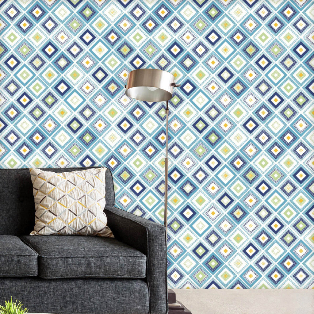 Dots Doodle Rhombus D1 Wallpaper Roll-Wallpapers Peel & Stick-WAL_PA-IC 5007957 IC 5007957, Abstract Expressionism, Abstracts, Art and Paintings, Black and White, Decorative, Digital, Digital Art, Dots, Drawing, Fashion, Geometric, Geometric Abstraction, Graphic, Illustrations, Nautical, Patterns, Semi Abstract, Signs, Signs and Symbols, Sketches, White, doodle, rhombus, d1, wallpaper, roll, abstract, aqua, art, background, blue, childish, color, colorful, creative, cute, cyan, design, endless, fabric, fun,