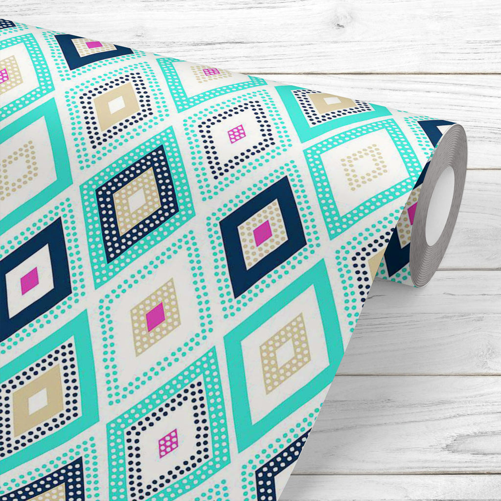 Dots Doodle Rhombus D2 Wallpaper Roll-Wallpapers Peel & Stick-WAL_PA-IC 5007958 IC 5007958, Abstract Expressionism, Abstracts, Art and Paintings, Black and White, Decorative, Digital, Digital Art, Dots, Drawing, Fashion, Geometric, Geometric Abstraction, Graphic, Illustrations, Nautical, Patterns, Semi Abstract, Signs, Signs and Symbols, White, doodle, rhombus, d2, wallpaper, roll, pattern, geometry, seamless, turquoise, texture, textiles, textile, dot, abstract, art, background, childish, color, colorful, 