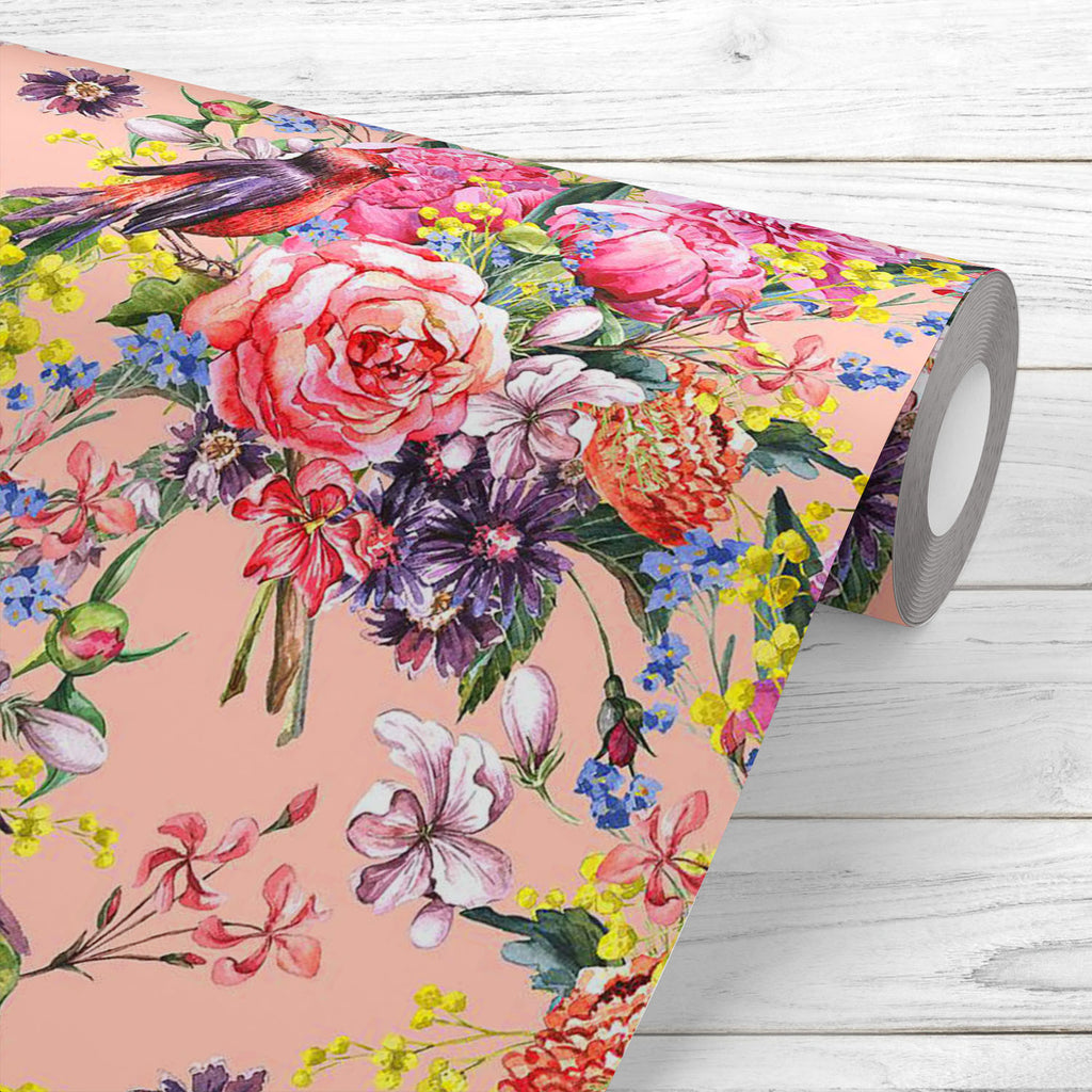 Floral Watercolor D2 Wallpaper Roll-Wallpapers Peel & Stick-WAL_PA-IC 5007969 IC 5007969, Ancient, Birds, Botanical, Floral, Flowers, Historical, Illustrations, Love, Medieval, Nature, Patterns, Retro, Romance, Scenic, Vintage, Watercolour, watercolor, d2, wallpaper, roll, anniversary, background, bird, blossom, bouquet, card, flora, flower, gentle, greeting, illustration, invitation, mimosa, pattern, peony, petal, plant, romantic, rose, seamless, spring, summer, textile, wreath, artzfolio, wallpapers for b