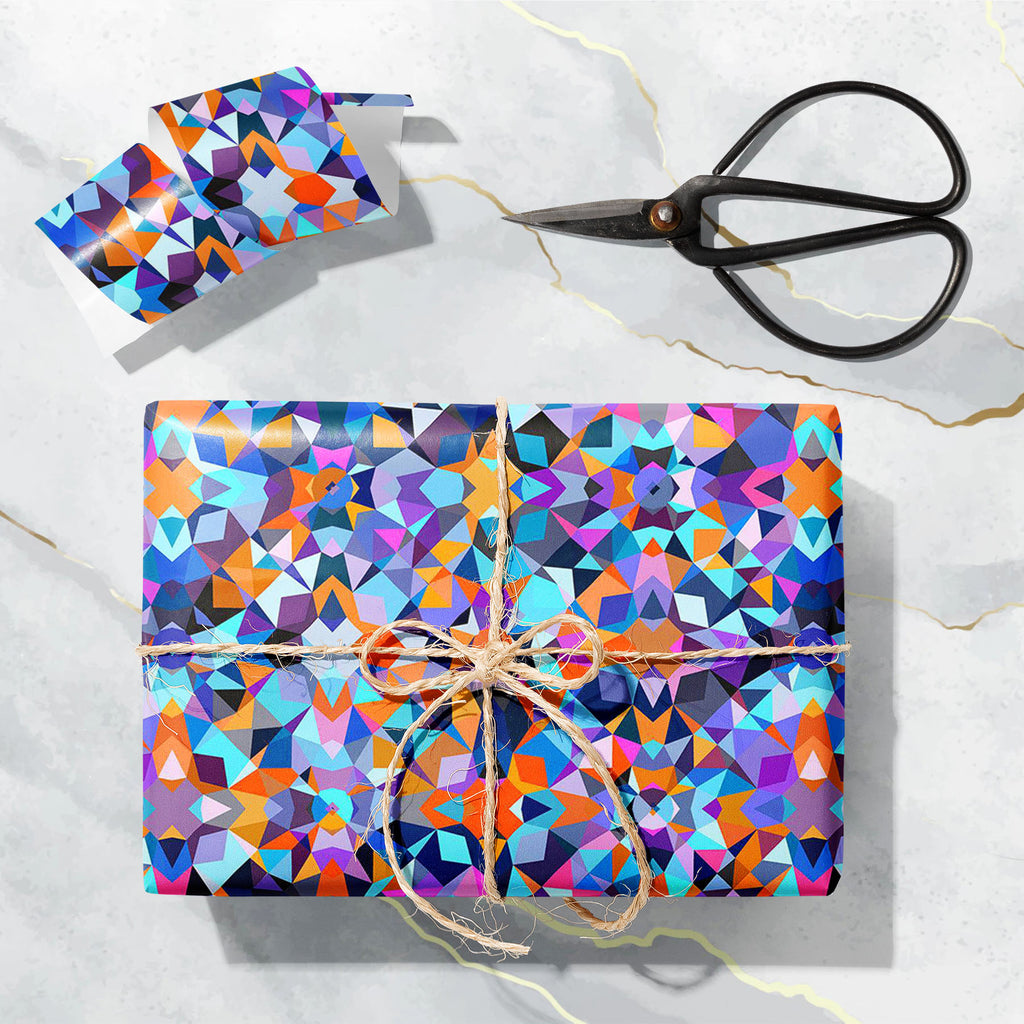 Colorful Geometric Art Art & Craft Gift Wrapping Paper-Wrapping Papers-WRP_PP-IC 5007971 IC 5007971, Abstract Expressionism, Abstracts, African, Allah, Arabic, Art and Paintings, Aztec, Bohemian, Chevron, Culture, Digital, Digital Art, Ethnic, Geometric, Geometric Abstraction, Graphic, Illustrations, Islam, Modern Art, Moroccan, Patterns, Semi Abstract, Signs, Signs and Symbols, Traditional, Triangles, Tribal, World Culture, colorful, art, craft, gift, wrapping, paper, abstract, background, boho, bold, brig