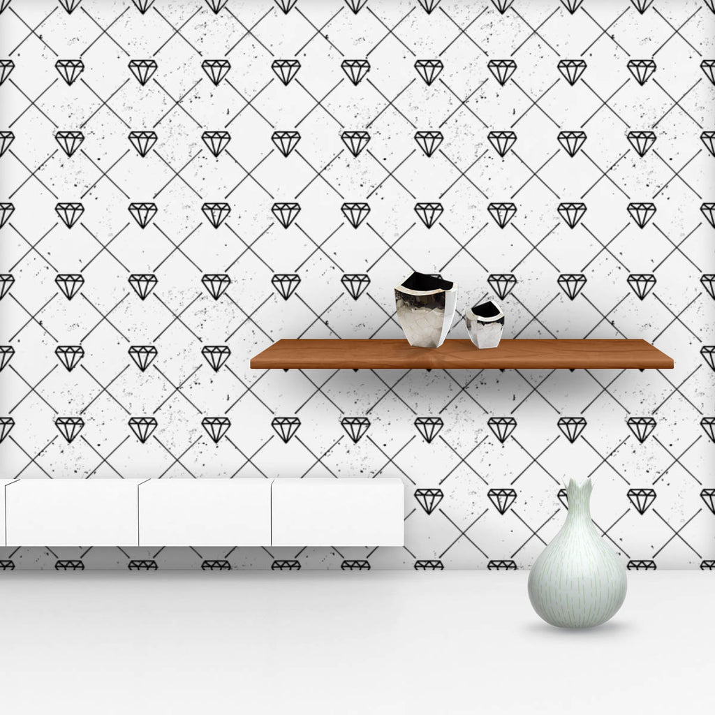 Diamond Shapes And Lines D1 Wallpaper Roll-Wallpapers Peel & Stick-WAL_PA-IC 5007973 IC 5007973, Abstract Expressionism, Abstracts, Ancient, Black, Black and White, Diamond, Digital, Digital Art, Geometric, Geometric Abstraction, Graphic, Hipster, Historical, Illustrations, Medieval, Patterns, Semi Abstract, Signs, Signs and Symbols, Triangles, Vintage, shapes, and, lines, d1, wallpaper, roll, abstract, background, card, cool, crystal, decoration, design, distressed, drawn, element, graphics, greeting, hand