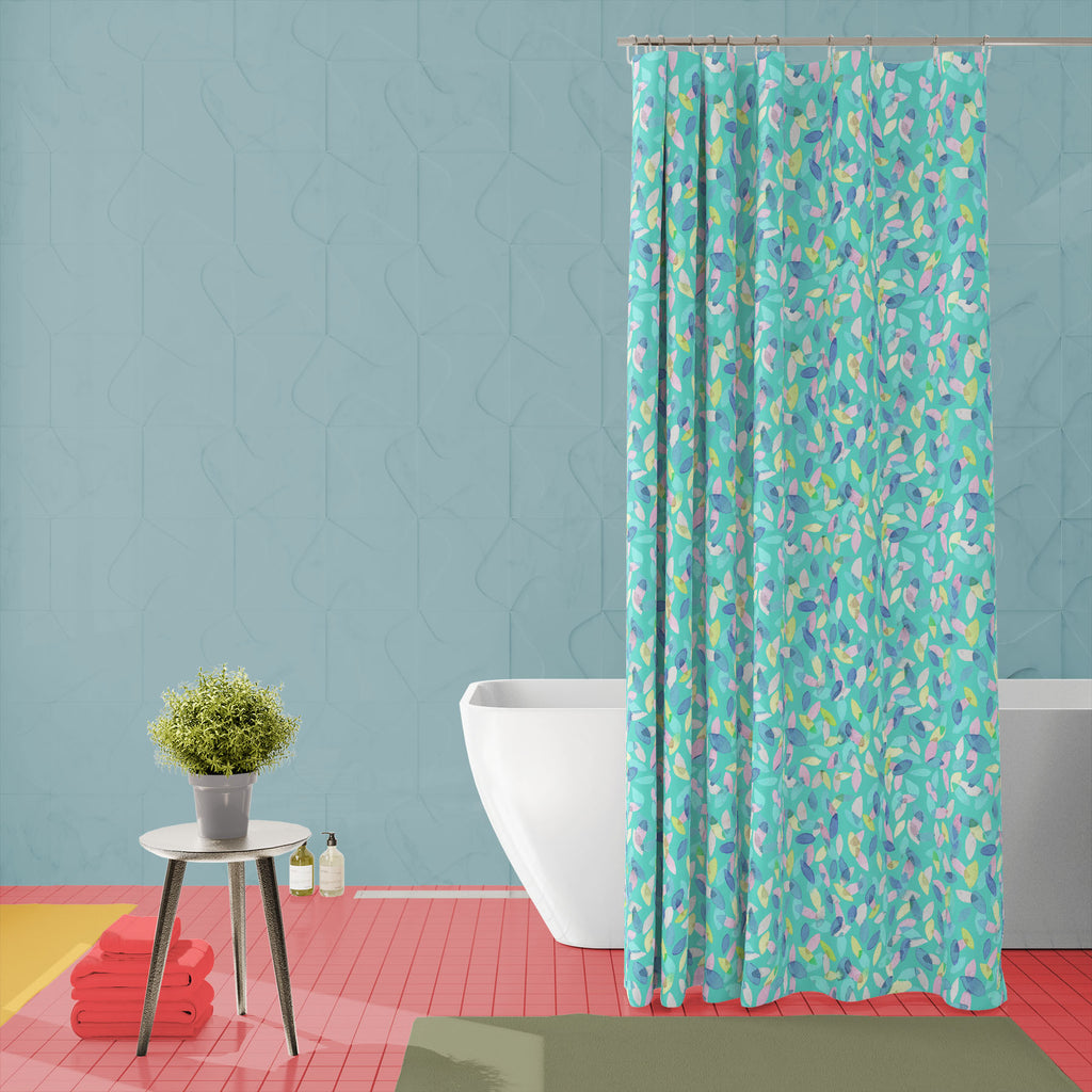 Watercolor Spring Leaves Washable Waterproof Shower Curtain-Shower Curtains-CUR_SH_EL-IC 5007987 IC 5007987, Abstract Expressionism, Abstracts, Ancient, Art and Paintings, Black and White, Botanical, Digital, Digital Art, Drawing, Floral, Flowers, Graphic, Historical, Illustrations, Medieval, Nature, Paintings, Patterns, Retro, Scenic, Semi Abstract, Signs, Signs and Symbols, Vintage, Watercolour, White, watercolor, spring, leaves, washable, waterproof, shower, curtain, abstract, art, artistic, artwork, bac