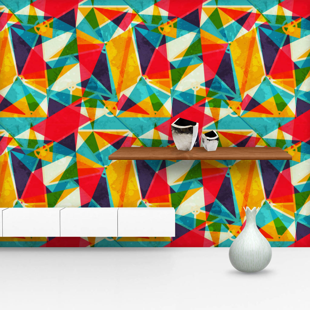 Triangle Mosaic Pattern Wallpaper Roll-Wallpapers Peel & Stick-WAL_PA-IC 5007990 IC 5007990, Abstract Expressionism, Abstracts, Art and Paintings, Cities, City Views, Diamond, Digital, Digital Art, Fashion, Geometric, Geometric Abstraction, Graphic, Illustrations, Modern Art, Paintings, Patterns, Retro, Semi Abstract, Signs, Signs and Symbols, Triangles, triangle, mosaic, pattern, wallpaper, roll, abstract, art, artistic, background, banner, collection, color, cover, creative, decor, decoration, design, eff