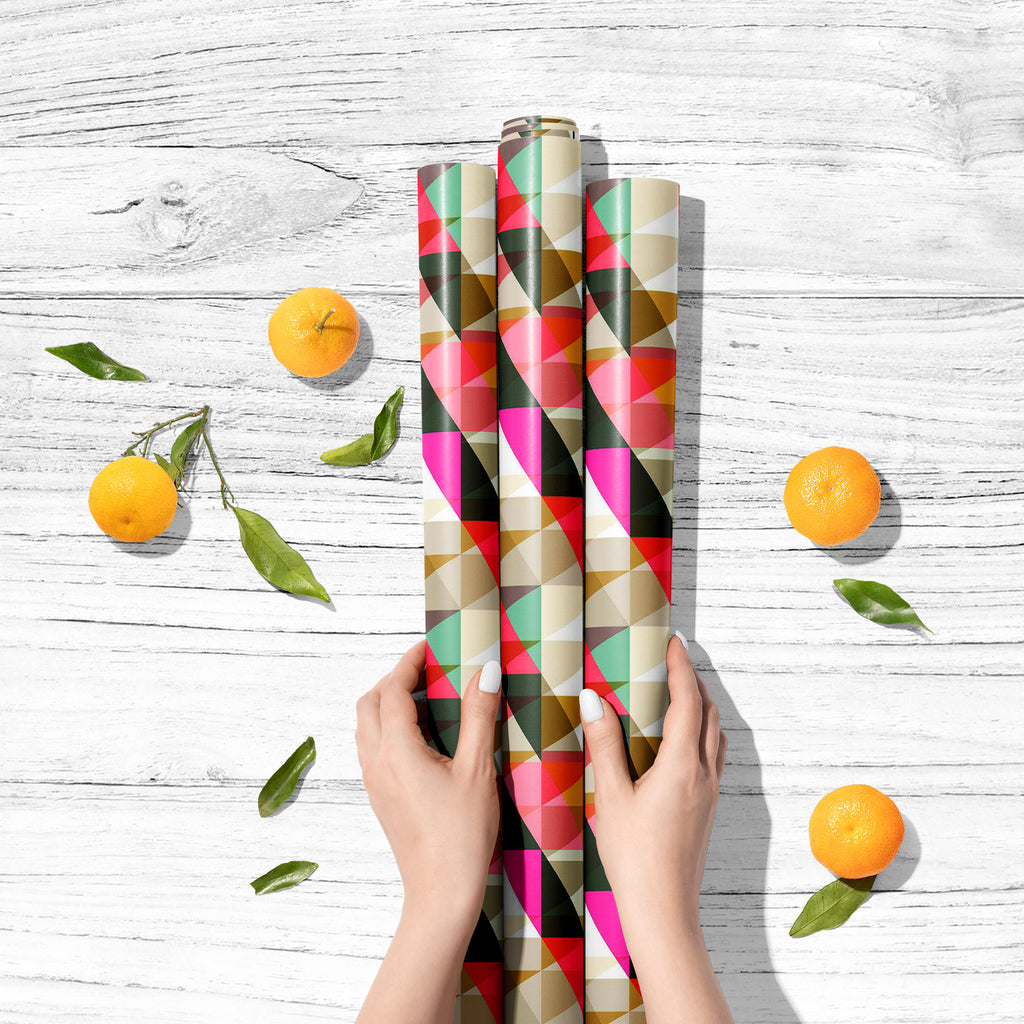 Retro Triangle D2 Art & Craft Gift Wrapping Paper-Wrapping Papers-WRP_PP-IC 5007996 IC 5007996, Abstract Expressionism, Abstracts, Ancient, Art and Paintings, Decorative, Digital, Digital Art, Drawing, Fashion, Geometric, Geometric Abstraction, Graphic, Grid Art, Historical, Illustrations, Medieval, Modern Art, Patterns, Retro, Semi Abstract, Signs, Signs and Symbols, Triangles, Vintage, triangle, d2, art, craft, gift, wrapping, paper, abstract, backdrop, background, banner, card, cell, cloth, color, colorf