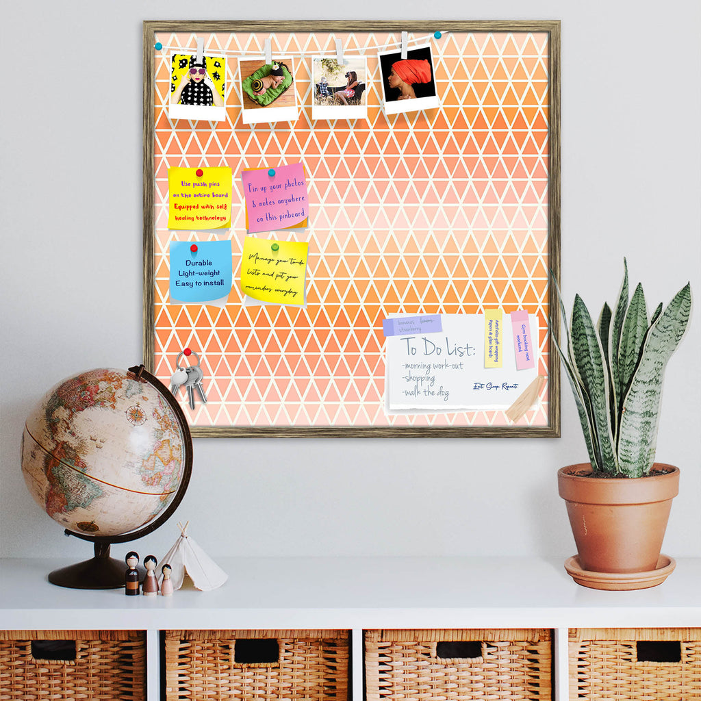 Abstract Triangles D5 Bulletin Board Notice Pin Board Soft Board | Framed - Bulletin Boards Framed - ArtzFolio.com
