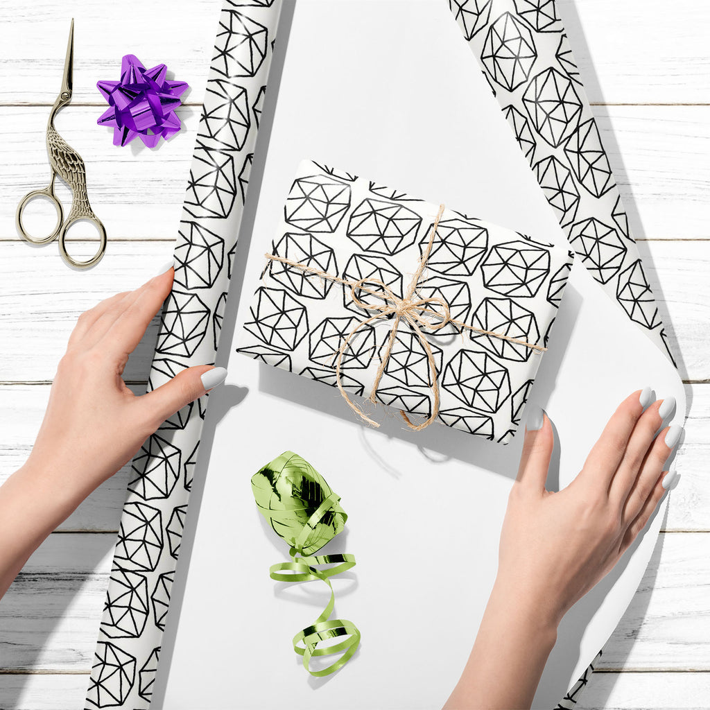 Polygonal Shapes D1 Art & Craft Gift Wrapping Paper-Wrapping Papers-WRP_PP-IC 5008025 IC 5008025, Abstract Expressionism, Abstracts, Ancient, Black, Black and White, Digital, Digital Art, Geometric, Geometric Abstraction, Graphic, Hipster, Historical, Illustrations, Medieval, Modern Art, Patterns, Retro, Semi Abstract, Signs, Signs and Symbols, Triangles, Vintage, White, polygonal, shapes, d1, art, craft, gift, wrapping, paper, abstract, pattern, backdrop, background, card, color, cool, creative, decoration