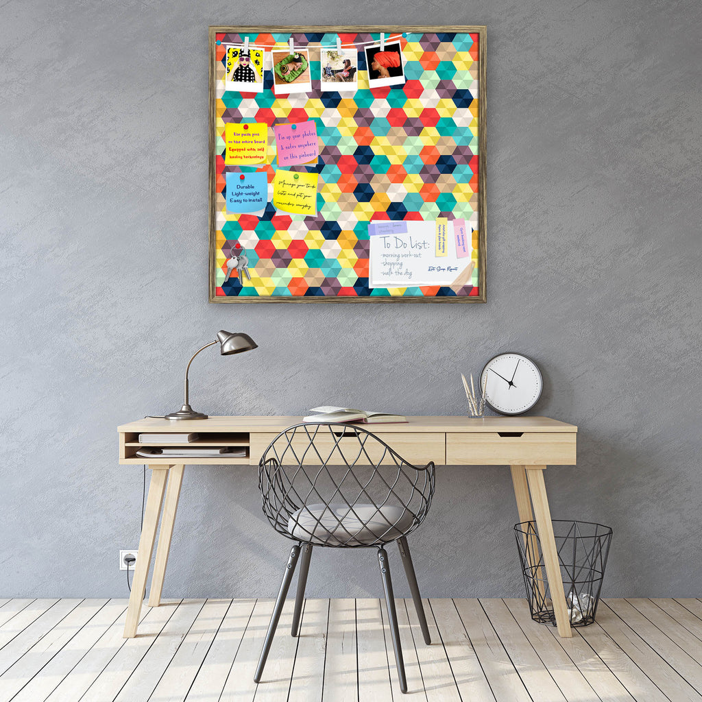 Colorful Hexagons D1 Bulletin Board Notice Pin Board Soft Board | Framed-Bulletin Boards Framed-BLB_FR-IC 5008031 IC 5008031, Abstract Expressionism, Abstracts, Art and Paintings, Geometric, Geometric Abstraction, Hexagon, Honeycomb, Patterns, Semi Abstract, Triangles, colorful, hexagons, d1, bulletin, board, notice, pin, soft, framed, abstract, art, background, bright, miscellaneous, ornate, pattern, seamless, sparse, triangle, unusual, wallpaper, artzfolio, bulletin board, pin board, notice board, soft bo