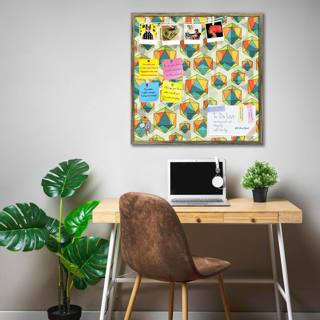 Colorful Icosahedrons Bulletin Board Notice Pin Board Soft Board | Framed-Bulletin Boards Framed-BLB_FR-IC 5008032 IC 5008032, Abstract Expressionism, Abstracts, Art and Paintings, Geometric, Geometric Abstraction, Patterns, Semi Abstract, Triangles, colorful, icosahedrons, bulletin, board, notice, pin, soft, framed, abstract, art, background, crystal, icosahedron, miscellaneous, ornament, ornate, pattern, prism, seamless, sparse, triangle, unusual, wallpaper, artzfolio, bulletin board, pin board, notice bo