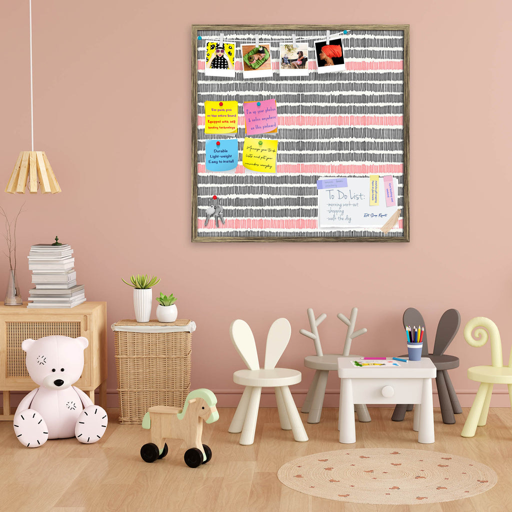 Abstract Lines D1 Bulletin Board Notice Pin Board Soft Board | Framed - Bulletin Boards Framed - ArtzFolio.com