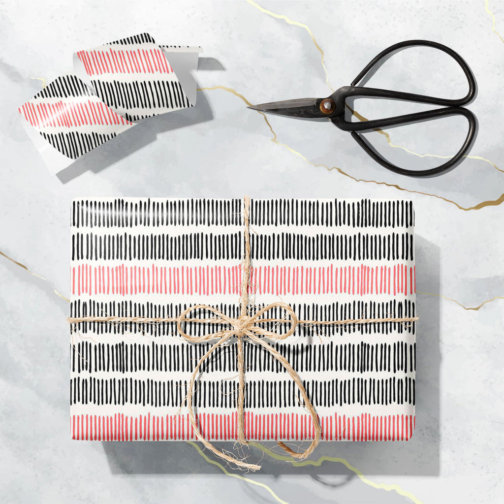 Abstract Lines D1 Art & Craft Gift Wrapping Paper - Wrapping Papers - ArtzFolio.com