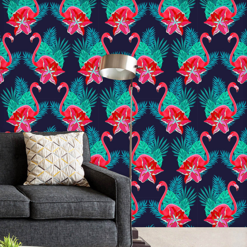 Hawaiian Flamingo Birds & Tropical Flowers Wallpaper Roll-Wallpapers Peel & Stick-WAL_PA-IC 5008037 IC 5008037, Abstract Expressionism, Abstracts, Animals, Automobiles, Birds, Books, Botanical, Decorative, Floral, Flowers, Hawaiian, Holidays, Illustrations, Nature, Patterns, Semi Abstract, Signs, Signs and Symbols, Symbols, Transportation, Travel, Tropical, Vehicles, flamingo, wallpaper, roll, pattern, hibiscus, abstract, background, beach, clothes, composition, cover, dancing, design, elements, emblem, exo