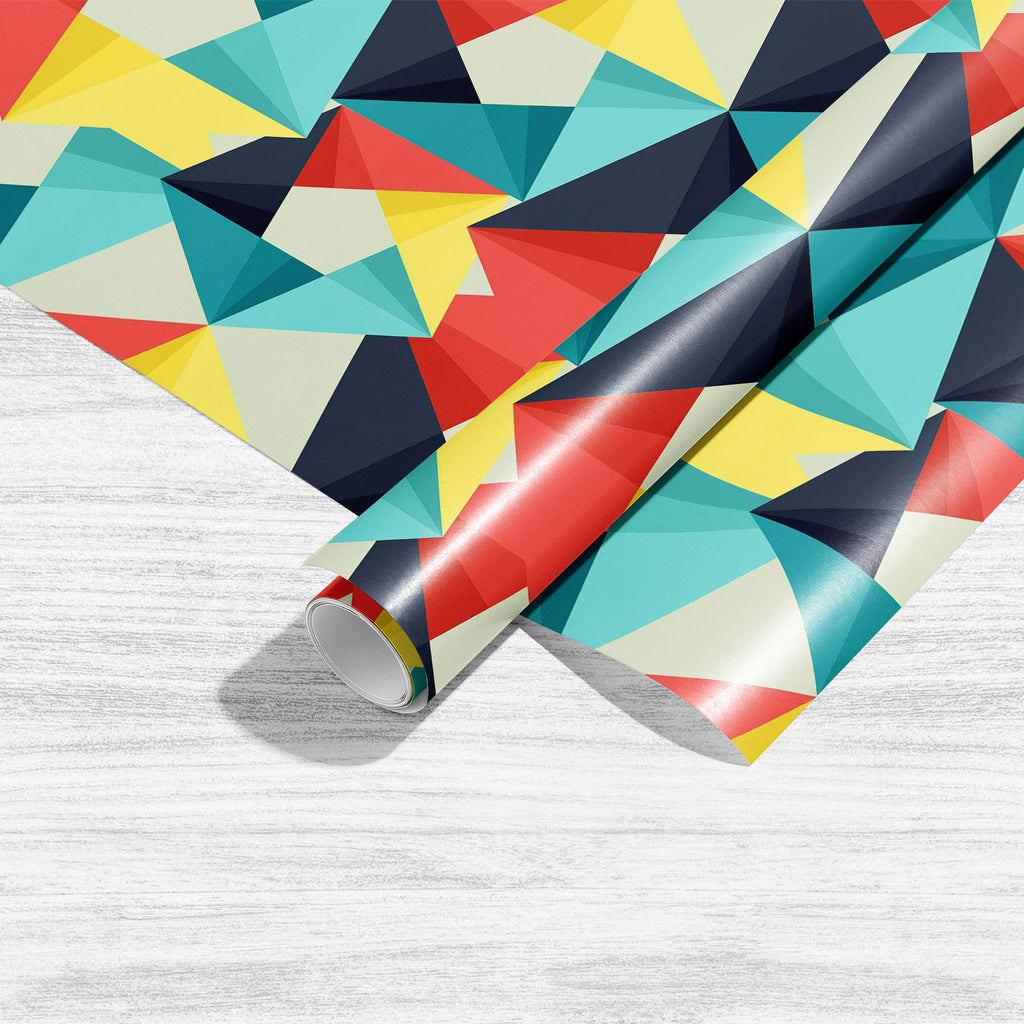 Abstract Colorful Triangle Art & Craft Gift Wrapping Paper - Wrapping Papers - ArtzFolio.com