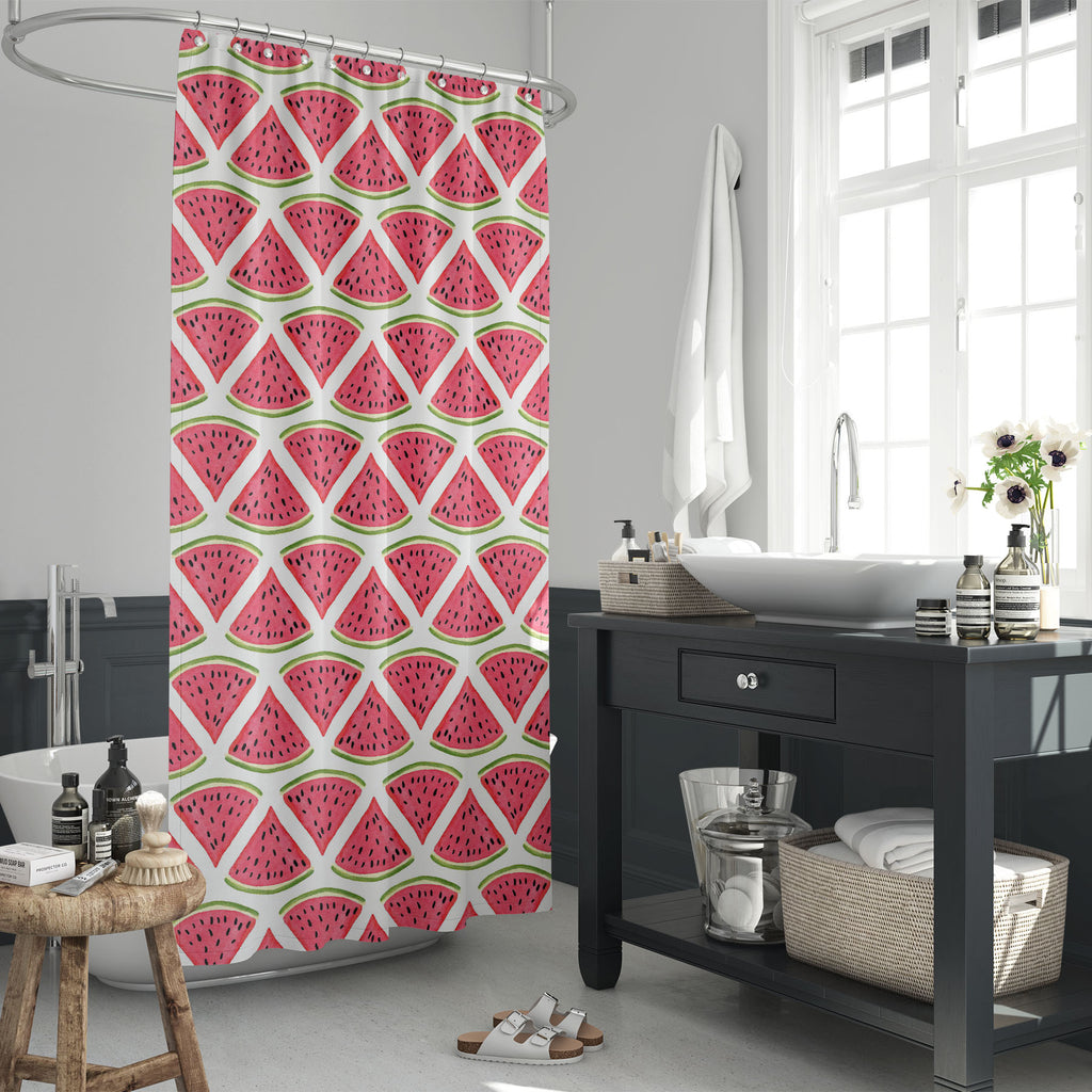 Watercolor Watermelon D3 Washable Waterproof Shower Curtain-Shower Curtains-CUR_SH_EL-IC 5008049 IC 5008049, Ancient, Art and Paintings, Cuisine, Drawing, Food, Food and Beverage, Food and Drink, Fruit and Vegetable, Fruits, Historical, Illustrations, Medieval, Nature, Patterns, Scenic, Seasons, Signs, Signs and Symbols, Vintage, Watercolour, watercolor, watermelon, d3, washable, waterproof, shower, curtain, summer, pattern, fruit, seamless, melon, watermelons, aquarelle, art, backdrop, berry, bio, design, 
