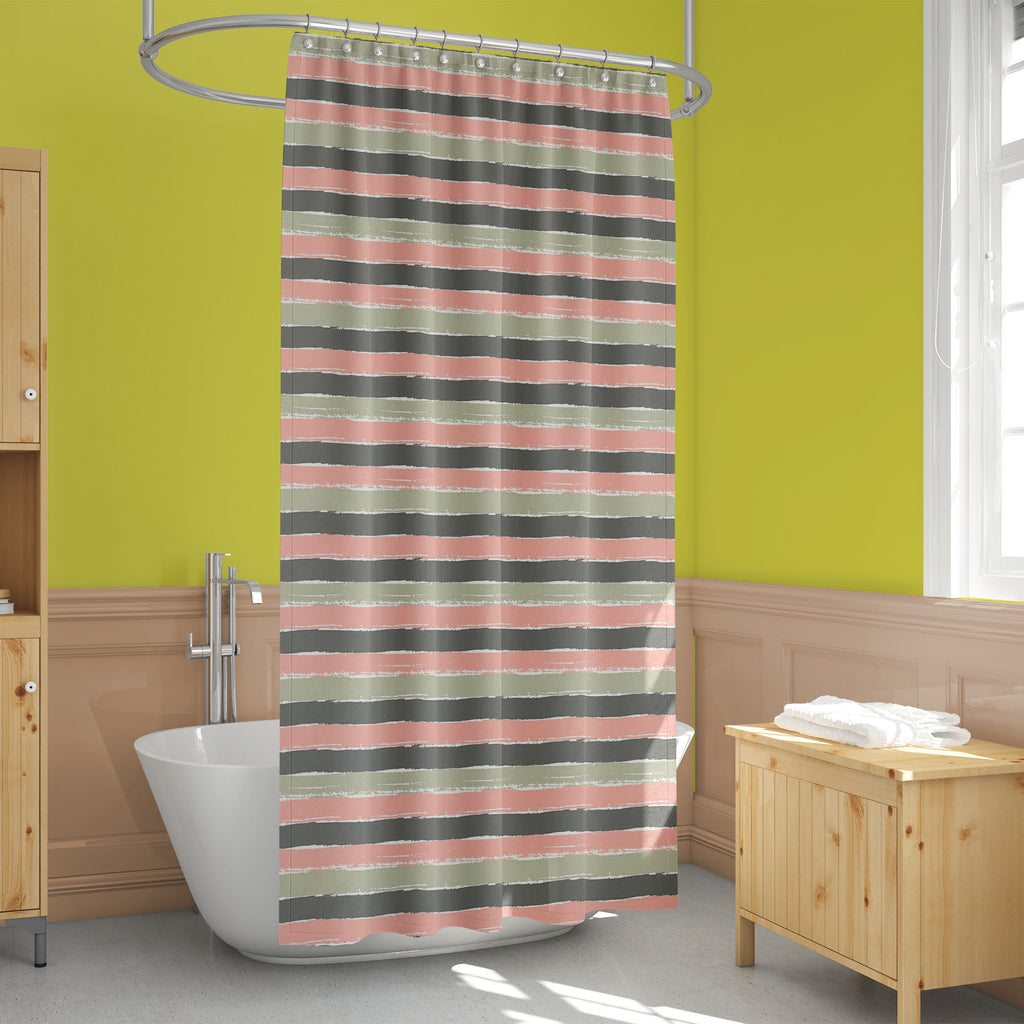 Brush Stripes D2 Washable Waterproof Shower Curtain-Shower Curtains-CUR_SH_EL-IC 5008054 IC 5008054, Abstract Expressionism, Abstracts, Ancient, Art and Paintings, Digital, Digital Art, Graphic, Hipster, Historical, Illustrations, Medieval, Patterns, Semi Abstract, Signs, Signs and Symbols, Stripes, Vintage, brush, d2, washable, waterproof, shower, curtain, abstract, art, background, card, color, cool, creative, decoration, design, drawn, element, graphics, greeting, hand, hip, horizontal, illustration, ink