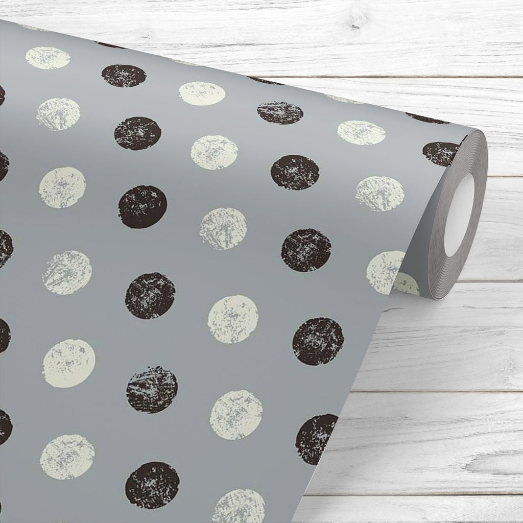Abstract Polka Dots D1 Wallpaper Roll - Wallpapers Peel & Stick - ArtzFolio.com