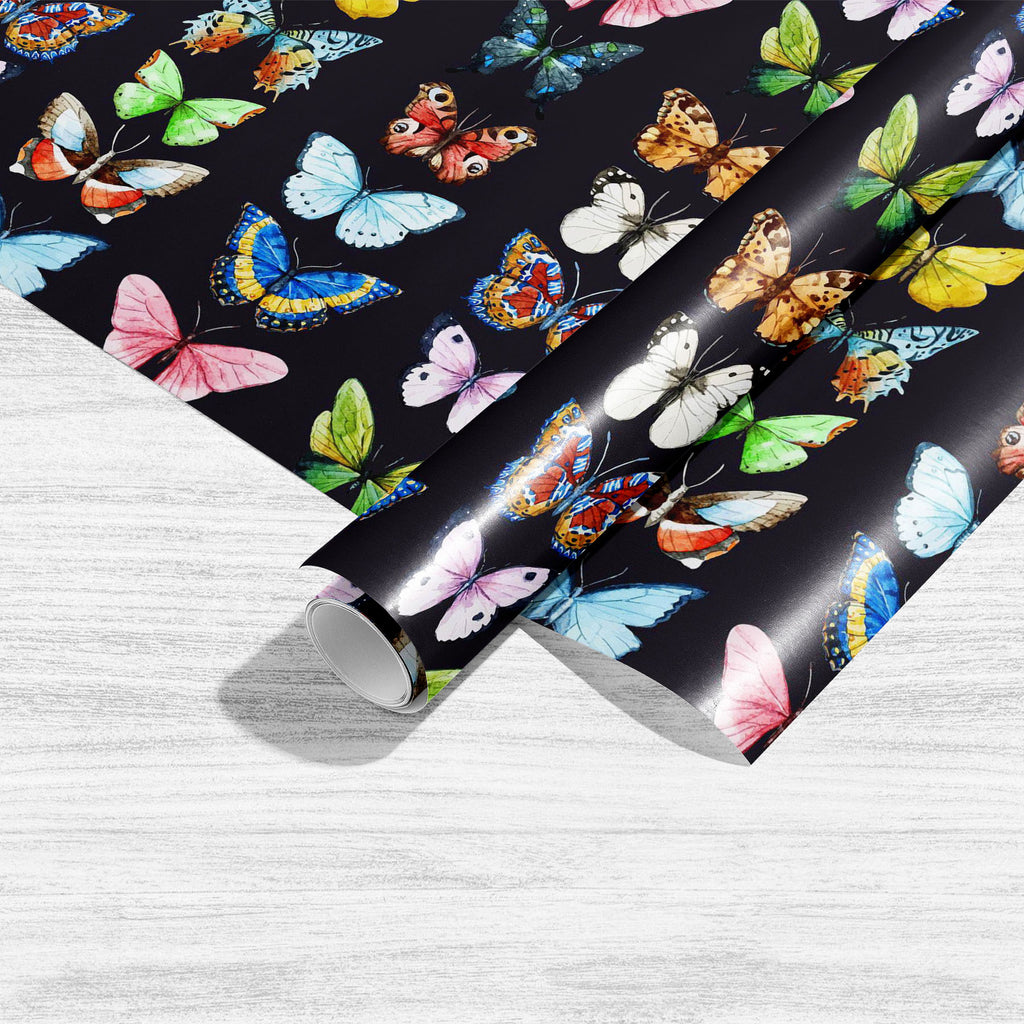 Watercolor Butterflies D2 Art & Craft Gift Wrapping Paper-Wrapping Papers-WRP_PP-IC 5008063 IC 5008063, Abstract Expressionism, Abstracts, Art and Paintings, Black, Black and White, Decorative, Drawing, Illustrations, Nature, Patterns, Scenic, Semi Abstract, Signs, Signs and Symbols, Watercolour, White, watercolor, butterflies, d2, art, craft, gift, wrapping, paper, abstract, backdrop, beautiful, beauty, bright, card, color, colorful, decoration, design, elegant, illustration, light, like, natural, new, orn