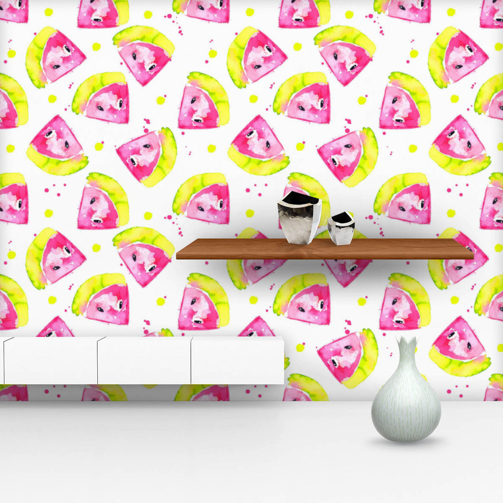 Pink Watermelons Pattern Wallpaper Roll-Wallpapers Peel & Stick-WAL_PA-IC 5008076 IC 5008076, Art and Paintings, Black and White, Cuisine, Digital, Digital Art, Food, Food and Beverage, Food and Drink, Fruit and Vegetable, Fruits, Graphic, Illustrations, Nature, Patterns, Scenic, Signs, Signs and Symbols, Splatter, Watercolour, White, pink, watermelons, pattern, wallpaper, roll, art, artistic, background, color, colorful, cute, design, element, fresh, fruit, green, healthy, illustration, magenta, melon, nat