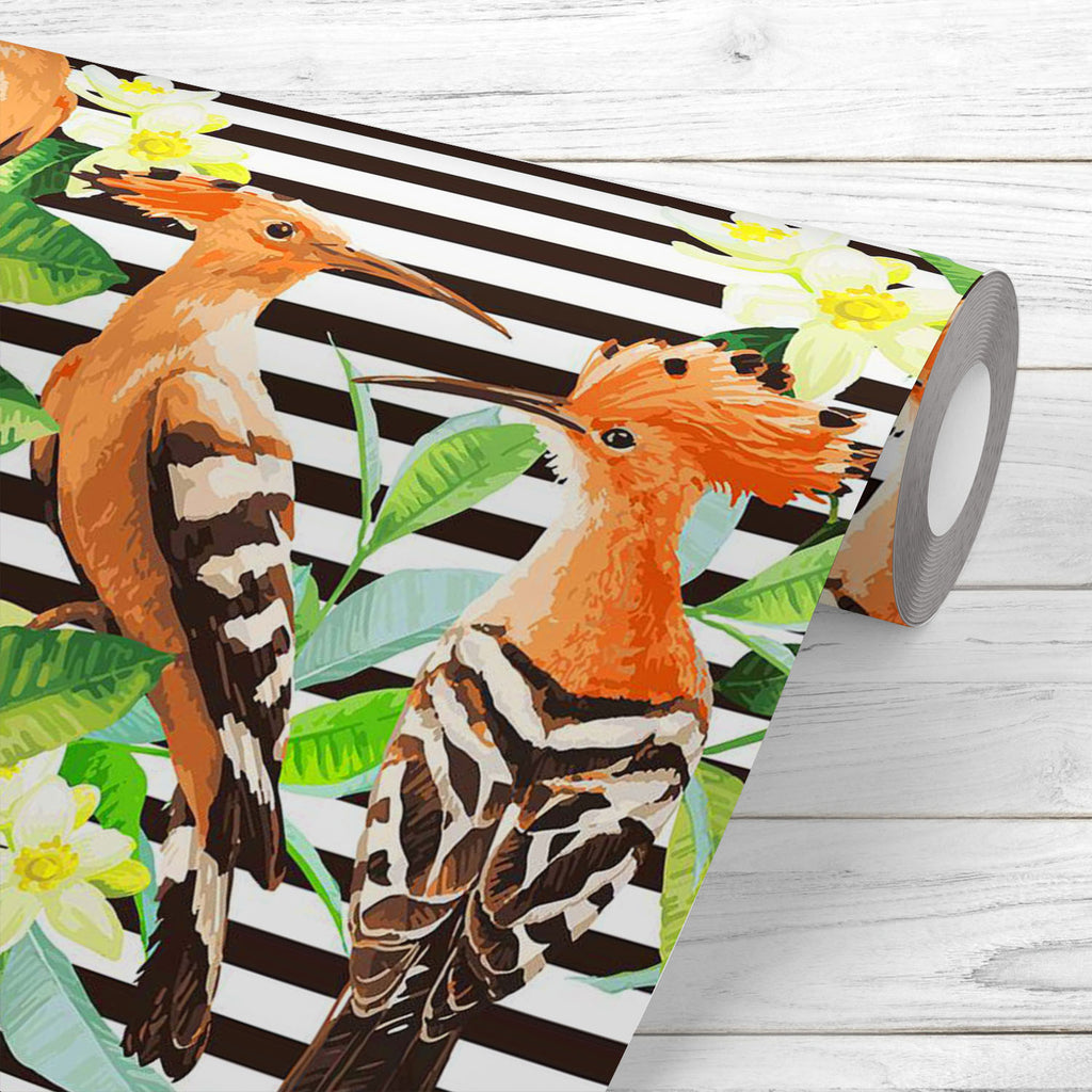 Tropical Birds, Leaves & Flowers Wallpaper Roll-Wallpapers Peel & Stick-WAL_PA-IC 5008078 IC 5008078, Animals, Art and Paintings, Asian, Birds, Black and White, Botanical, Digital, Digital Art, Drawing, Fashion, Floral, Flowers, Graphic, Illustrations, Nature, Paintings, Patterns, Scenic, Signs, Signs and Symbols, Tropical, White, Wildlife, leaves, wallpaper, roll, pattern, animal, art, asia, background, beautiful, beauty, bird, bright, color, colorful, decoration, design, drawn, exotic, flower, feather, ga