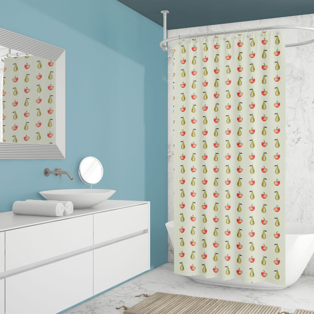 Watercolor Fruit Washable Waterproof Shower Curtain-Shower Curtains-CUR_SH_EL-IC 5008079 IC 5008079, Art and Paintings, Black and White, Cuisine, Digital, Digital Art, Drawing, Food, Food and Beverage, Food and Drink, Fruit and Vegetable, Fruits, Graphic, Health, Illustrations, Nature, Patterns, Scenic, Signs, Signs and Symbols, Splatter, Watercolour, White, watercolor, fruit, washable, waterproof, shower, curtain, apple, art, background, color, colorful, dessert, diet, fabric, design, fresh, freshness, pat