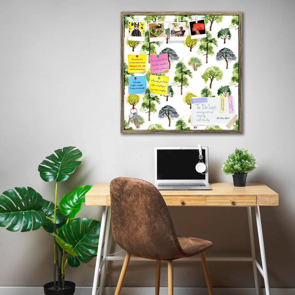Watercolor Trees Pattern Bulletin Board Notice Pin Board Soft Board | Framed-Bulletin Boards Framed-BLB_FR-IC 5008087 IC 5008087, Art and Paintings, Black and White, Digital, Digital Art, Drawing, Graphic, Icons, Illustrations, Nature, Paintings, Patterns, Scenic, Seasons, Signs, Signs and Symbols, Symbols, Watercolour, White, watercolor, trees, pattern, bulletin, board, notice, pin, soft, framed, tree, pine, silhouette, apple, art, background, botany, branch, cherry, collection, concept, design, drawn, eco