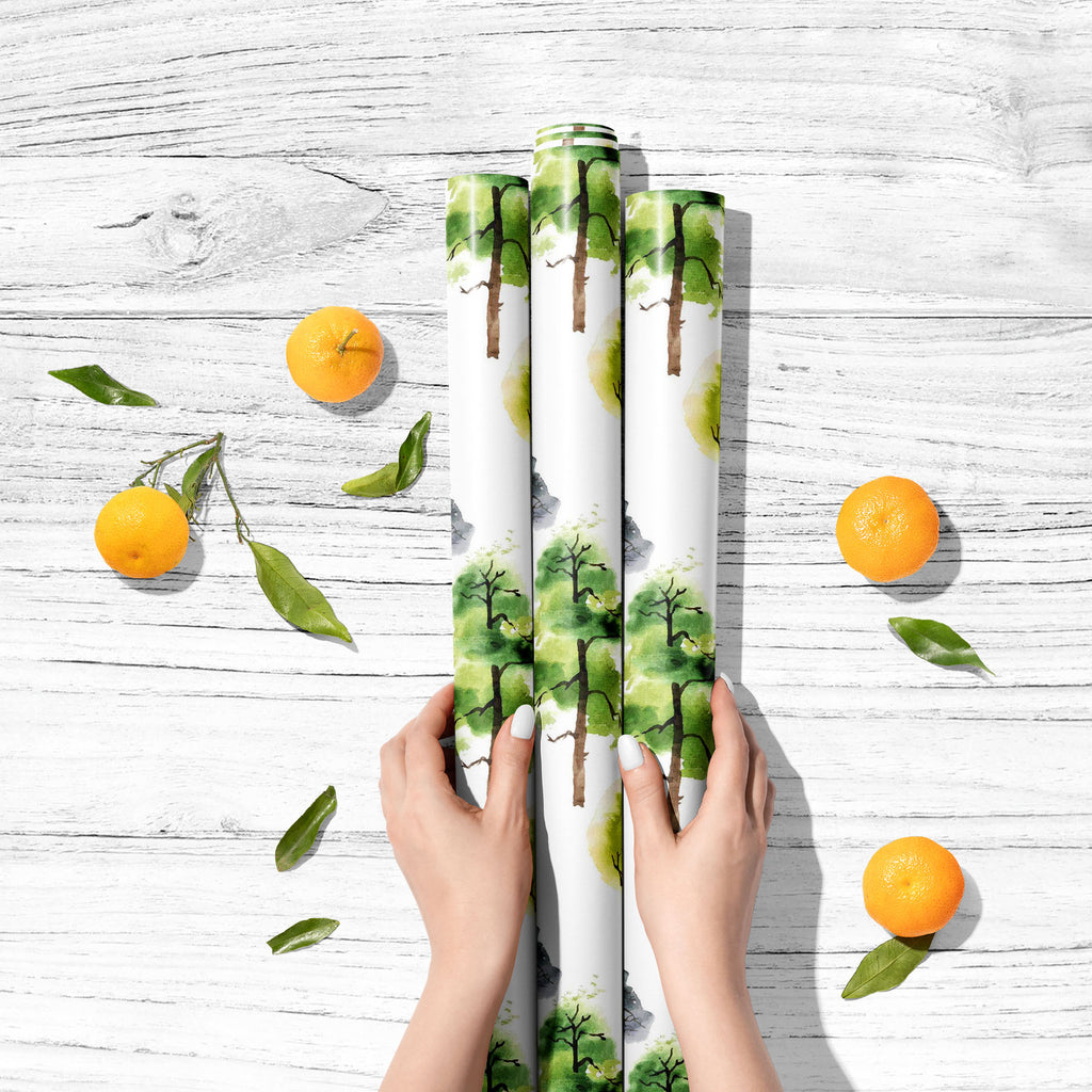Watercolor Trees Pattern Art & Craft Gift Wrapping Paper-Wrapping Papers-WRP_PP-IC 5008087 IC 5008087, Art and Paintings, Black and White, Digital, Digital Art, Drawing, Graphic, Icons, Illustrations, Nature, Paintings, Patterns, Scenic, Seasons, Signs, Signs and Symbols, Symbols, Watercolour, White, watercolor, trees, pattern, art, craft, gift, wrapping, paper, tree, pine, silhouette, apple, background, botany, branch, cherry, collection, concept, design, drawn, eco, ecology, environment, foliage, forest, 