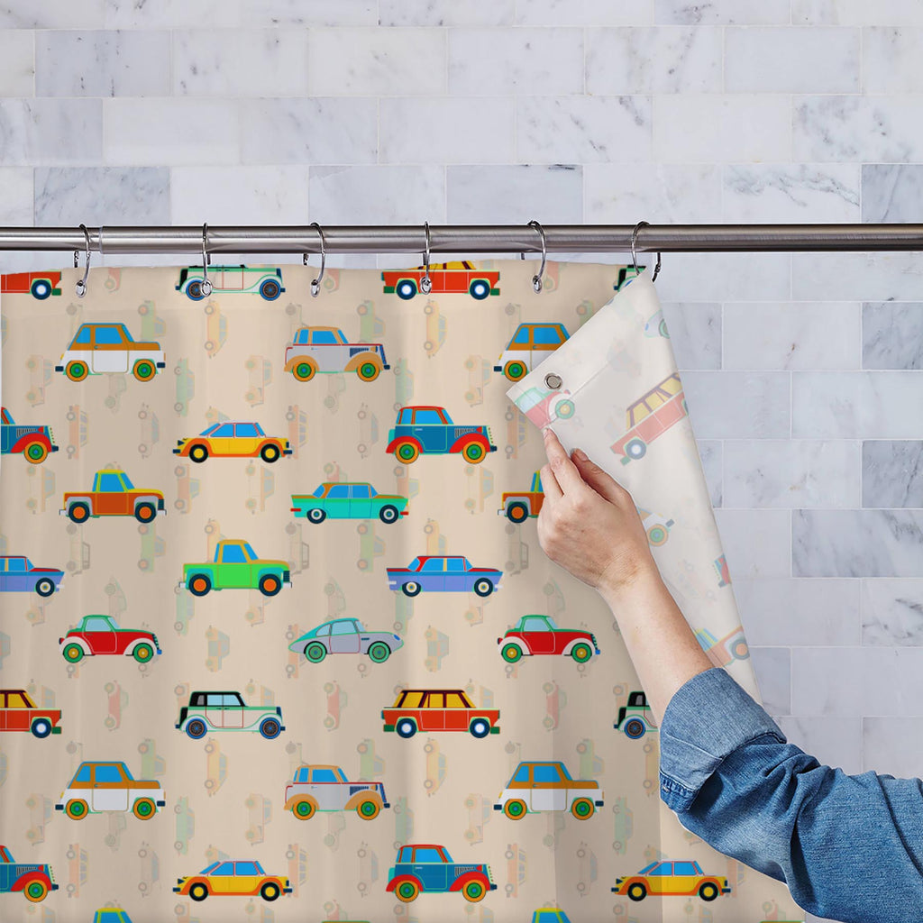 Cute Car Pattern D2 Washable Waterproof Shower Curtain-Shower Curtains-CUR_SH_EL-IC 5008090 IC 5008090, Abstract Expressionism, Abstracts, Ancient, Animated Cartoons, Art and Paintings, Automobiles, Caricature, Cars, Cartoons, Cities, City Views, Decorative, Digital, Digital Art, Graphic, Historical, Illustrations, Medieval, Patterns, Retro, Semi Abstract, Signs, Signs and Symbols, Sports, Symbols, Transportation, Travel, Urban, Vehicles, Vintage, cute, car, pattern, d2, washable, waterproof, shower, curtai