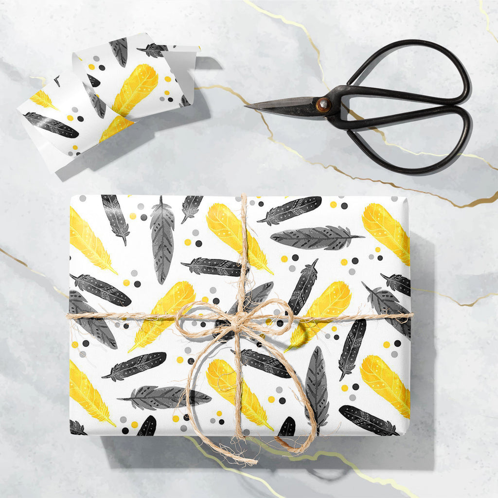 Watercolor Fashion Pattern Art & Craft Gift Wrapping Paper-Wrapping Papers-WRP_PP-IC 5008091 IC 5008091, Abstract Expressionism, Abstracts, Ancient, Art and Paintings, Birds, Black, Black and White, Culture, Drawing, Ethnic, Fashion, Historical, Illustrations, Medieval, Nature, Patterns, Scenic, Semi Abstract, Signs, Signs and Symbols, Traditional, Tribal, Vintage, Watercolour, White, World Culture, watercolor, pattern, art, craft, gift, wrapping, paper, feather, yellow, feathers, textiles, abstract, autumn