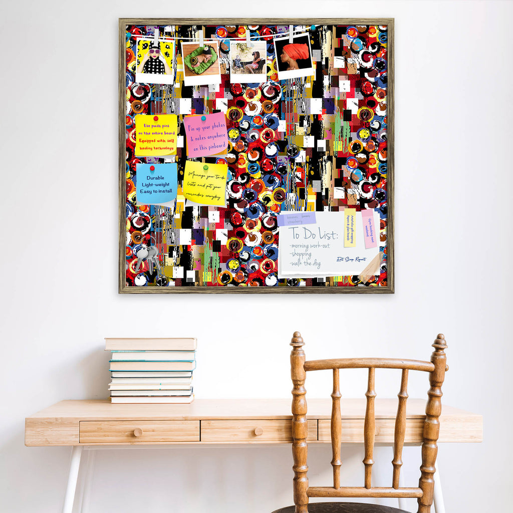 Circles, Squares & Strokes Pattern D1 Bulletin Board Notice Pin Board Soft Board | Framed-Bulletin Boards Framed-BLB_FR-IC 5008098 IC 5008098, Abstract Expressionism, Abstracts, Ancient, Art and Paintings, Black, Black and White, Botanical, Circle, Digital, Digital Art, Dots, Floral, Flowers, Geometric, Geometric Abstraction, Graffiti, Graphic, Historical, Illustrations, Medieval, Nature, Patterns, Pop Art, Retro, Semi Abstract, Signs, Signs and Symbols, Vintage, Watercolour, White, circles, squares, stroke