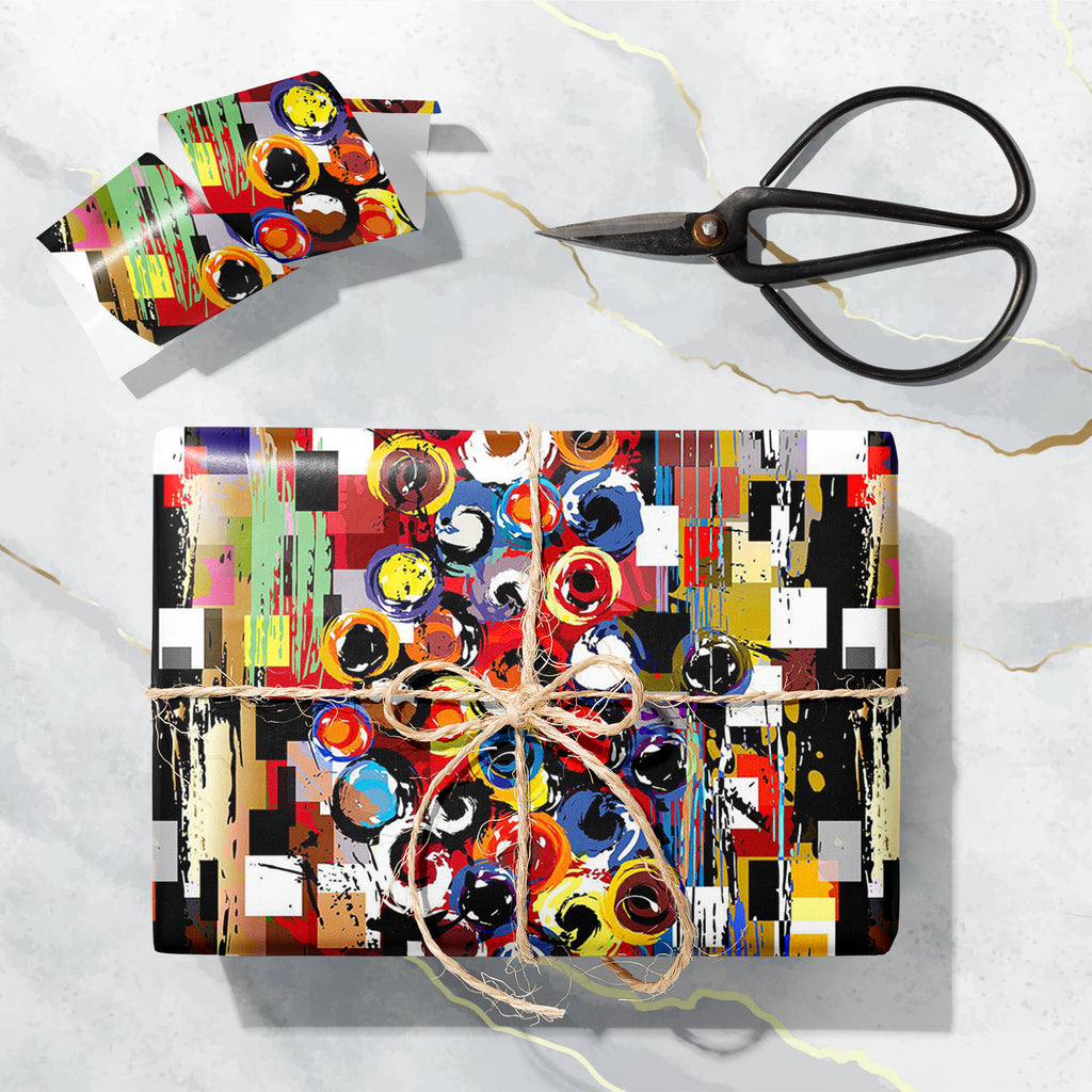 Circles, Squares & Strokes Pattern D1 Art & Craft Gift Wrapping Paper-Wrapping Papers-WRP_PP-IC 5008098 IC 5008098, Abstract Expressionism, Abstracts, Ancient, Art and Paintings, Black, Black and White, Botanical, Circle, Digital, Digital Art, Dots, Floral, Flowers, Geometric, Geometric Abstraction, Graffiti, Graphic, Historical, Illustrations, Medieval, Nature, Patterns, Pop Art, Retro, Semi Abstract, Signs, Signs and Symbols, Vintage, Watercolour, White, circles, squares, strokes, pattern, d1, art, craft,