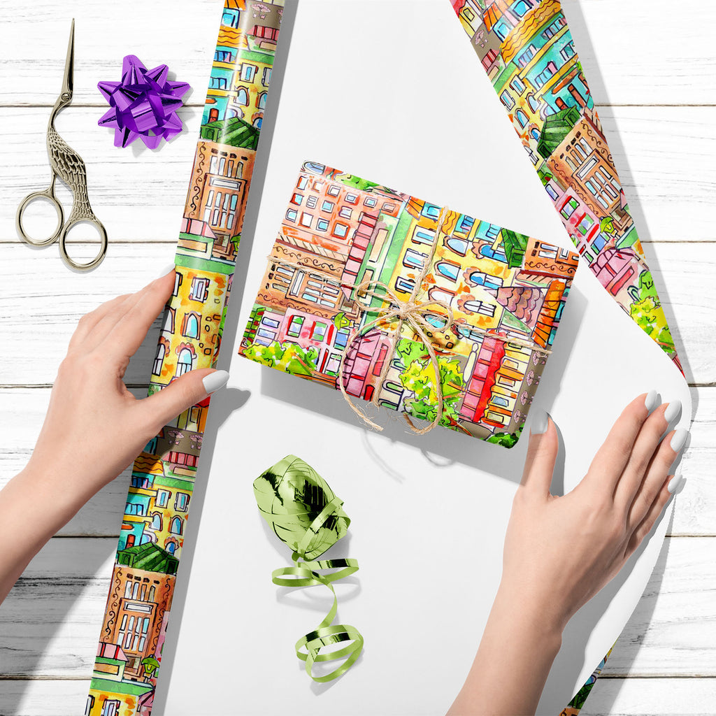 Watercolor Cute Cityscape Art & Craft Gift Wrapping Paper-Wrapping Papers-WRP_PP-IC 5008114 IC 5008114, Abstract Expressionism, Abstracts, Ancient, Animated Cartoons, Architecture, Art and Paintings, Caricature, Cars, Cartoons, Cities, City Views, Decorative, Digital, Digital Art, Graphic, Historical, Illustrations, Medieval, Paintings, Patterns, Retro, Semi Abstract, Signs, Signs and Symbols, Urban, Vintage, Watercolour, watercolor, cute, cityscape, art, craft, gift, wrapping, paper, abstract, painting, ba