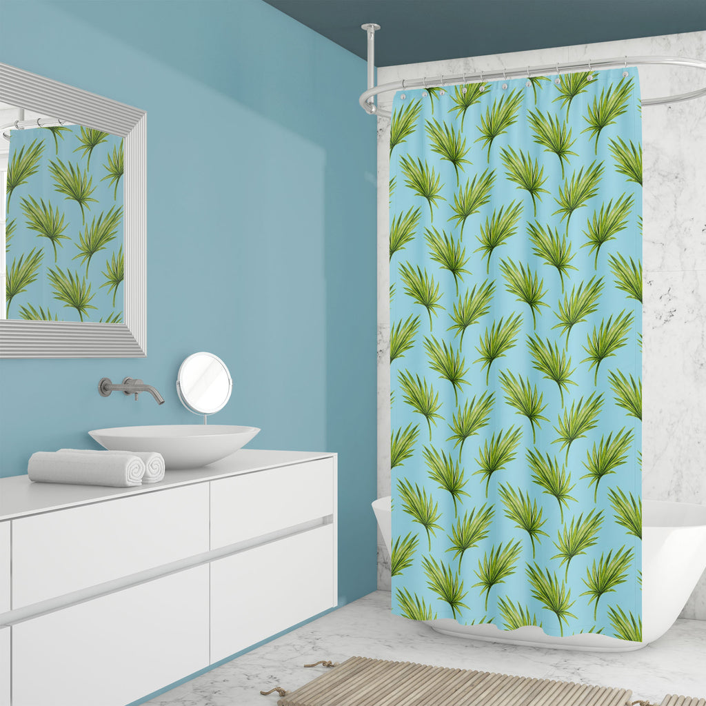 Tropical Palm Leaves D1 Washable Waterproof Shower Curtain-Shower Curtains-CUR_SH_EL-IC 5008124 IC 5008124, Art and Paintings, Black and White, Botanical, Digital, Digital Art, Fashion, Floral, Flowers, Graphic, Hawaiian, Illustrations, Nature, Paintings, Patterns, Scenic, Signs, Signs and Symbols, Tropical, Watercolour, White, palm, leaves, d1, washable, waterproof, shower, curtain, art, background, beautiful, botany, branch, colorful, decoration, design, exotic, fresh, green, hawaii, illustration, jungle,