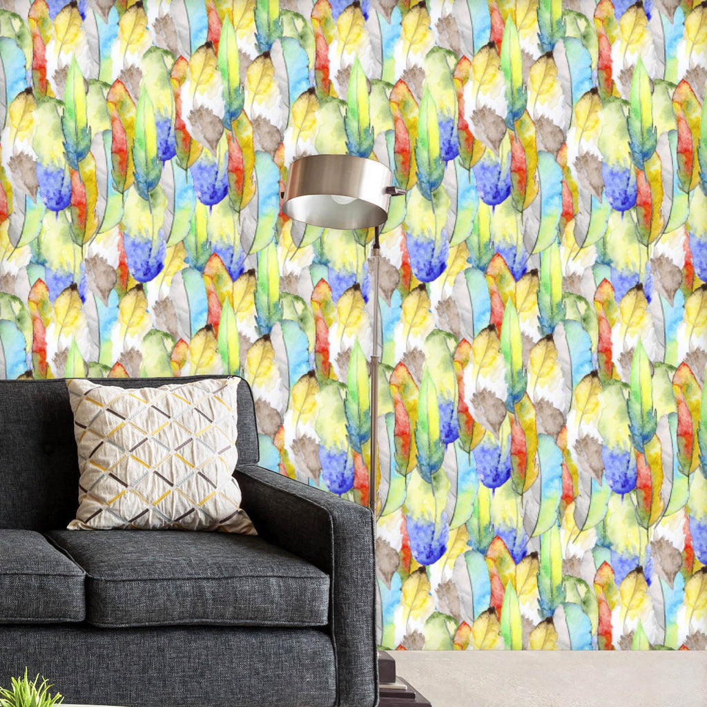Vintage Feathers Pattern Wallpaper Roll-Wallpapers Peel & Stick-WAL_PA-IC 5008126 IC 5008126, Abstract Expressionism, Abstracts, American, Ancient, Animals, Art and Paintings, Birds, Black, Black and White, Culture, Decorative, Digital, Digital Art, Drawing, Ethnic, Graphic, Historical, Illustrations, Medieval, Nature, Patterns, Retro, Scenic, Semi Abstract, Signs, Signs and Symbols, Sketches, Traditional, Tribal, Vintage, Watercolour, World Culture, feathers, pattern, wallpaper, roll, feather, seamless, te