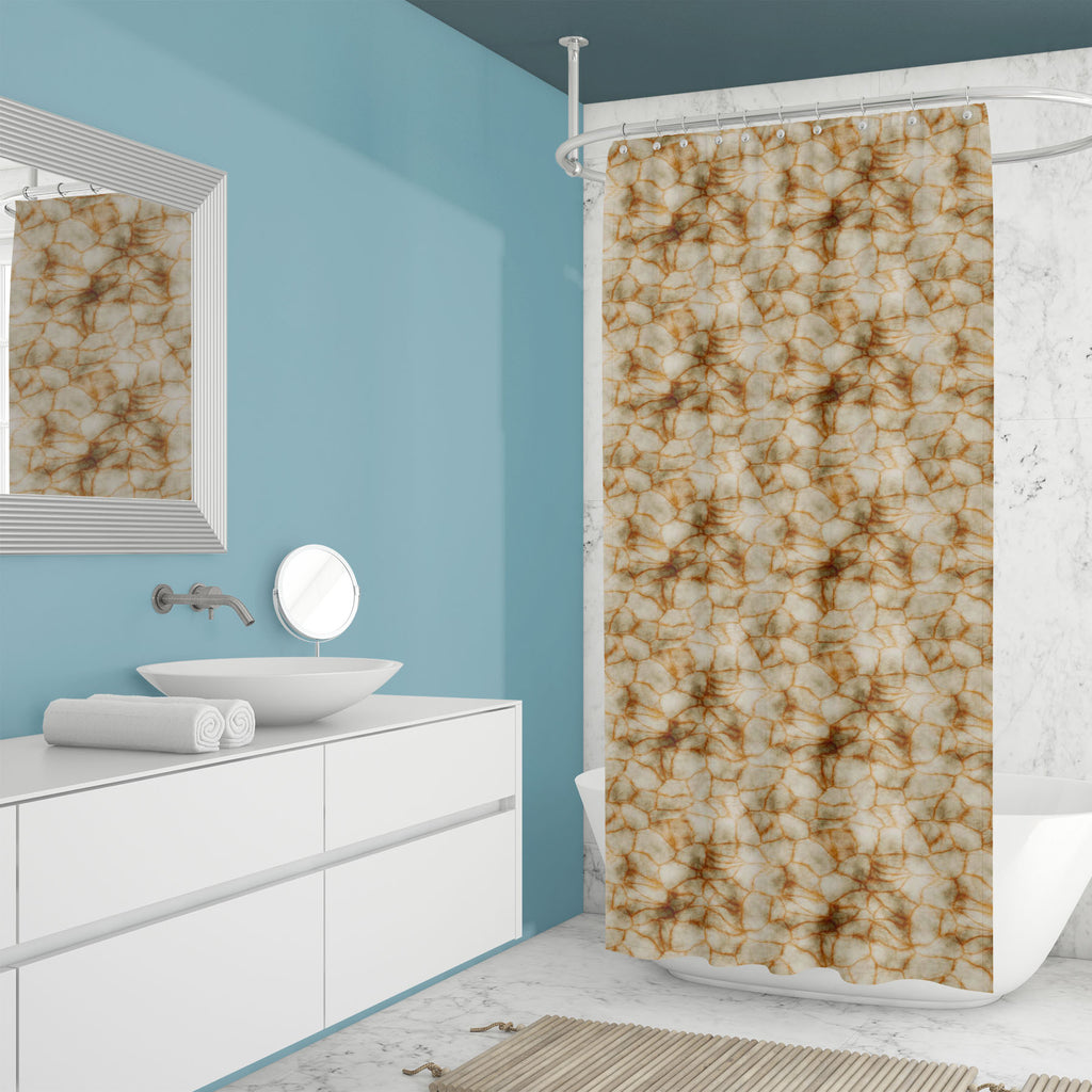 Abstract Marble Art D1 Washable Waterproof Shower Curtain - Shower Curtains - ArtzFolio.com